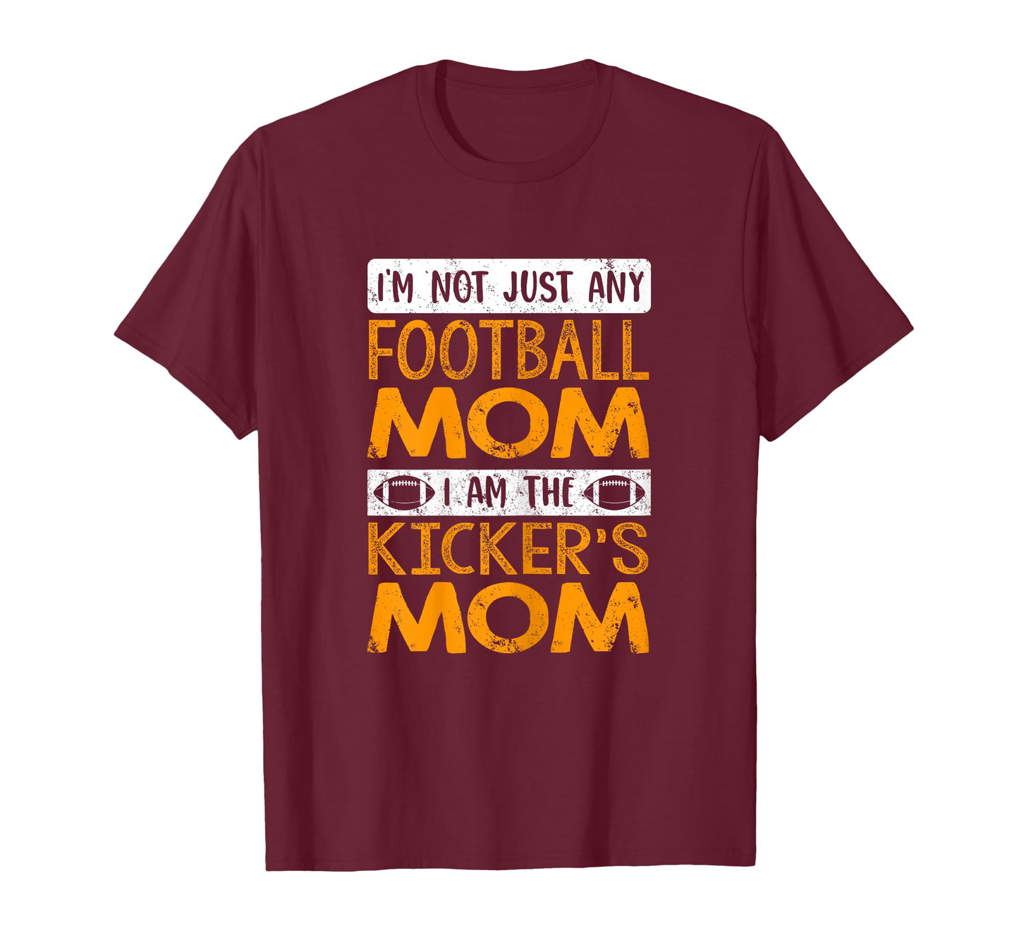 Funny Football Lover Graphic Mom Football Kicker T-Shirt