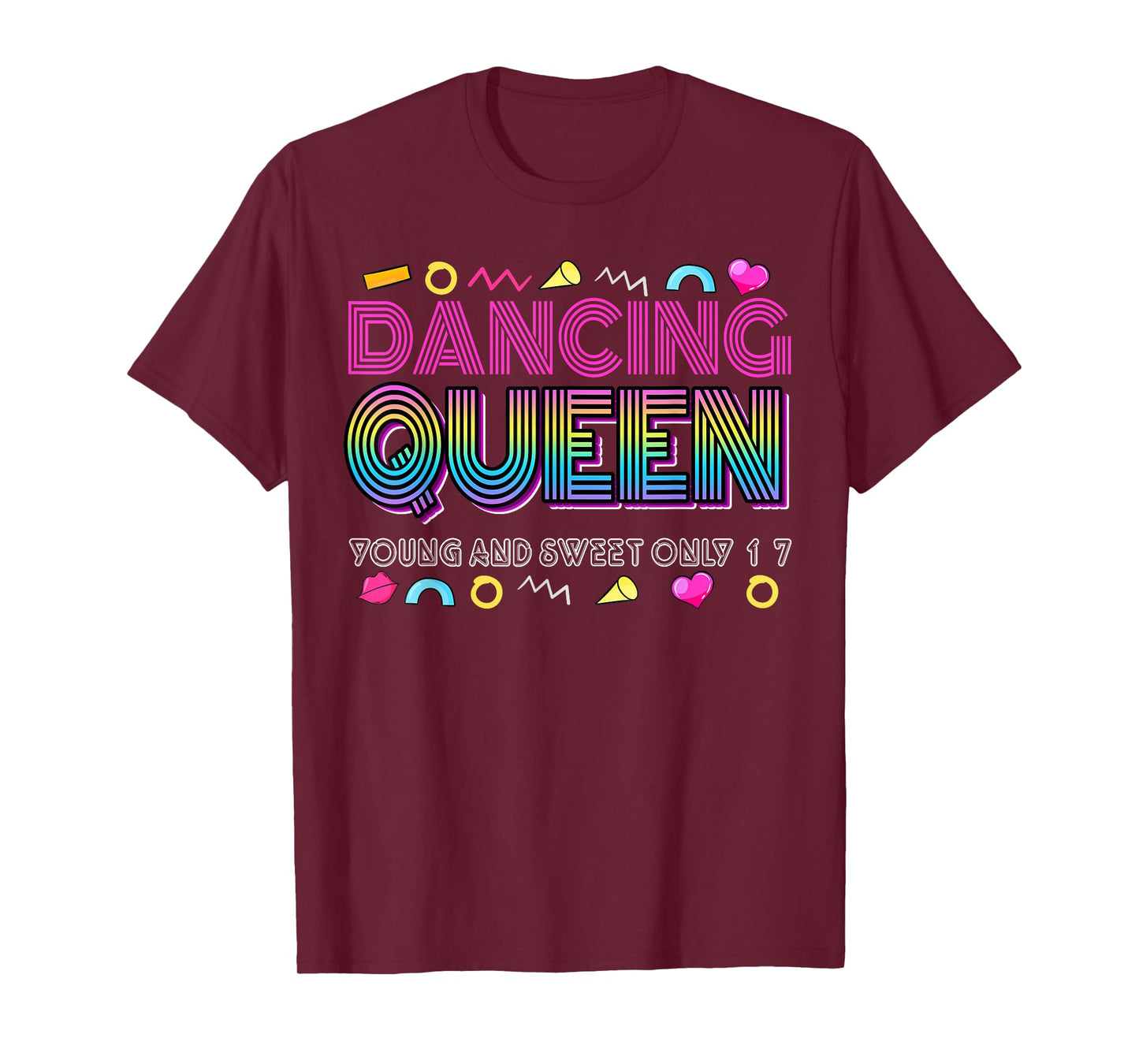 Dancing Queen Young and Sweet only 17 Birthday Vintage T-Shirt