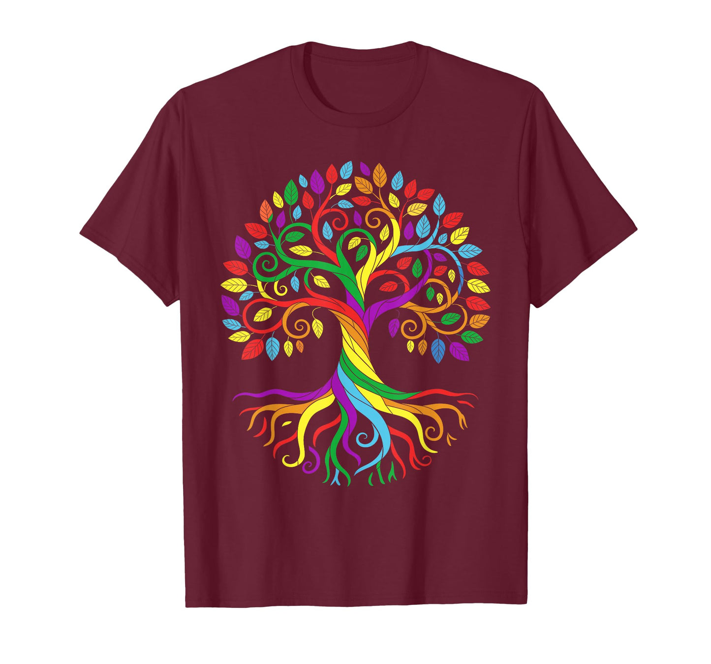 LGBT Tree of Pride Colorful LGBTQ Rainbow Roots and Branches T-Shirt