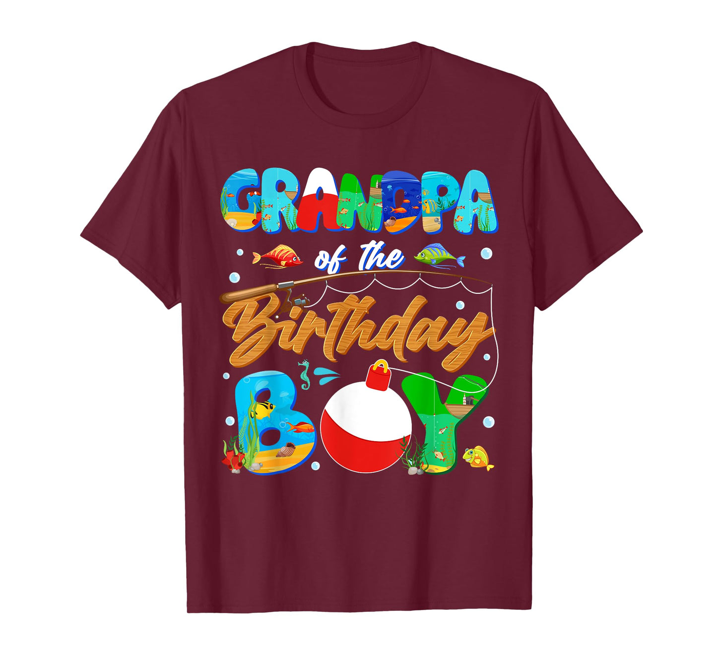 Grandpa Of The Birthday Boy Ofishally One Family Matching T-Shirt
