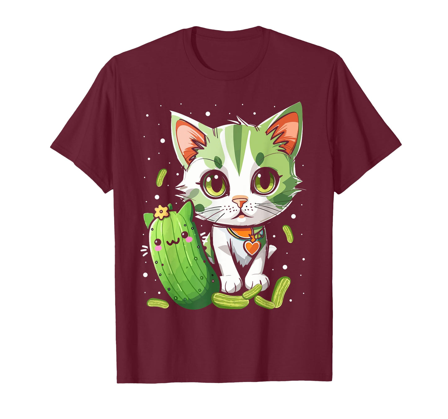 Funny Kittens vs Gherkin Pickle Cat Mom Lady T-Shirt