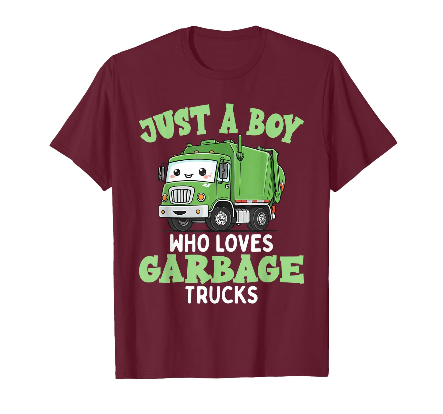 Kids A Boy Who Loves Garbage Trucks Birthday Party Toddlers T-Shirt