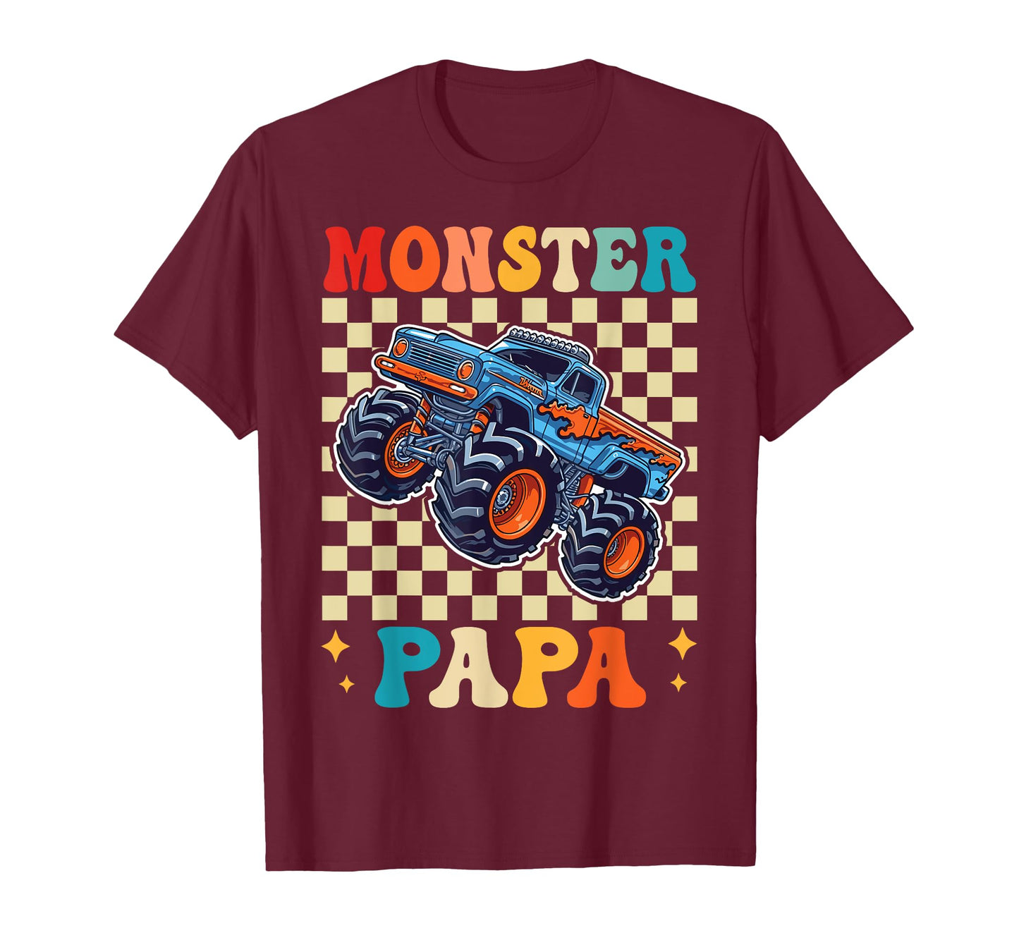 Monster Truck Papa Family Matching Monster Truck Lovers T-Shirt
