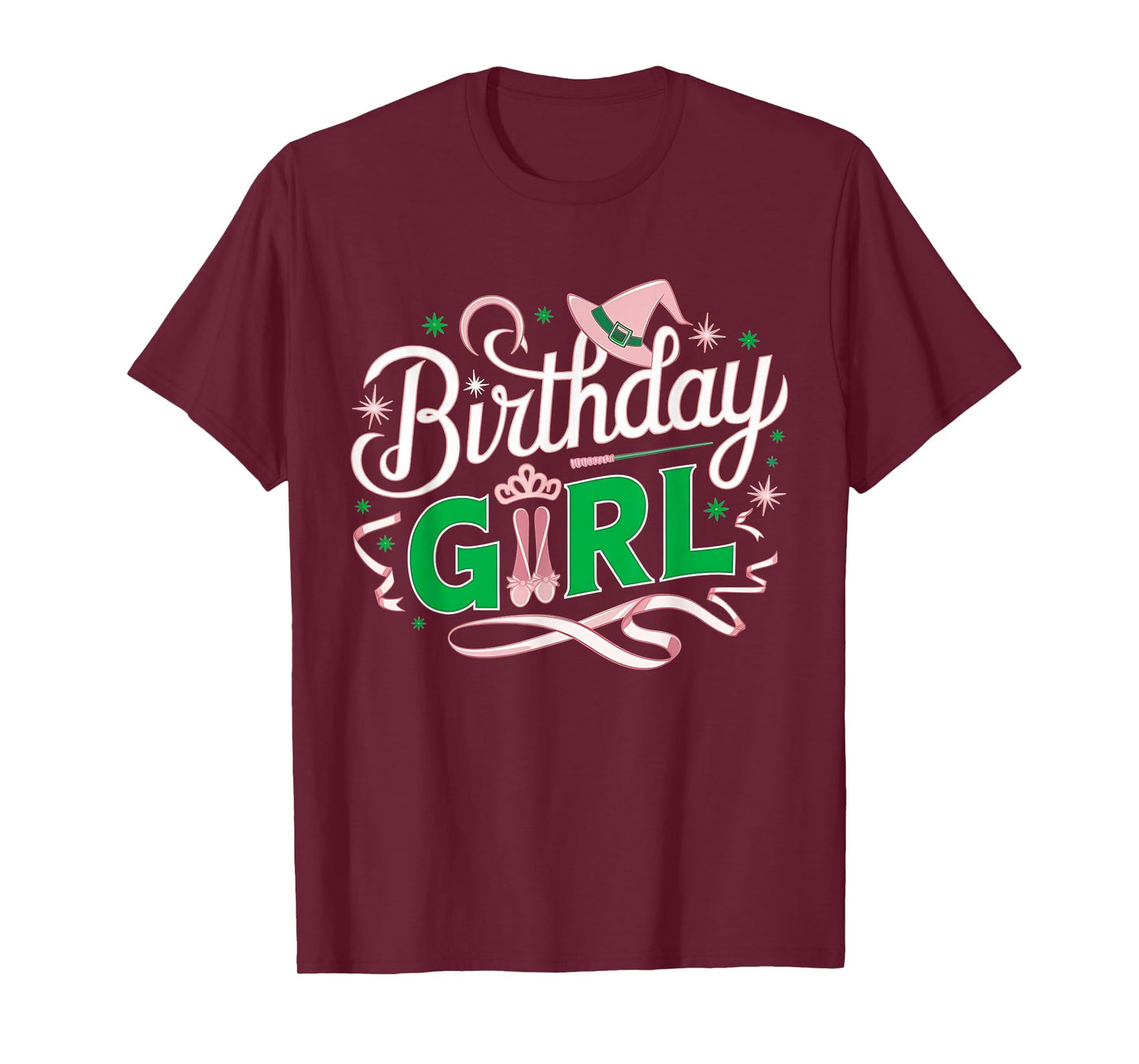 Birthday Witch Pink And Green Birthday Girl T-Shirt