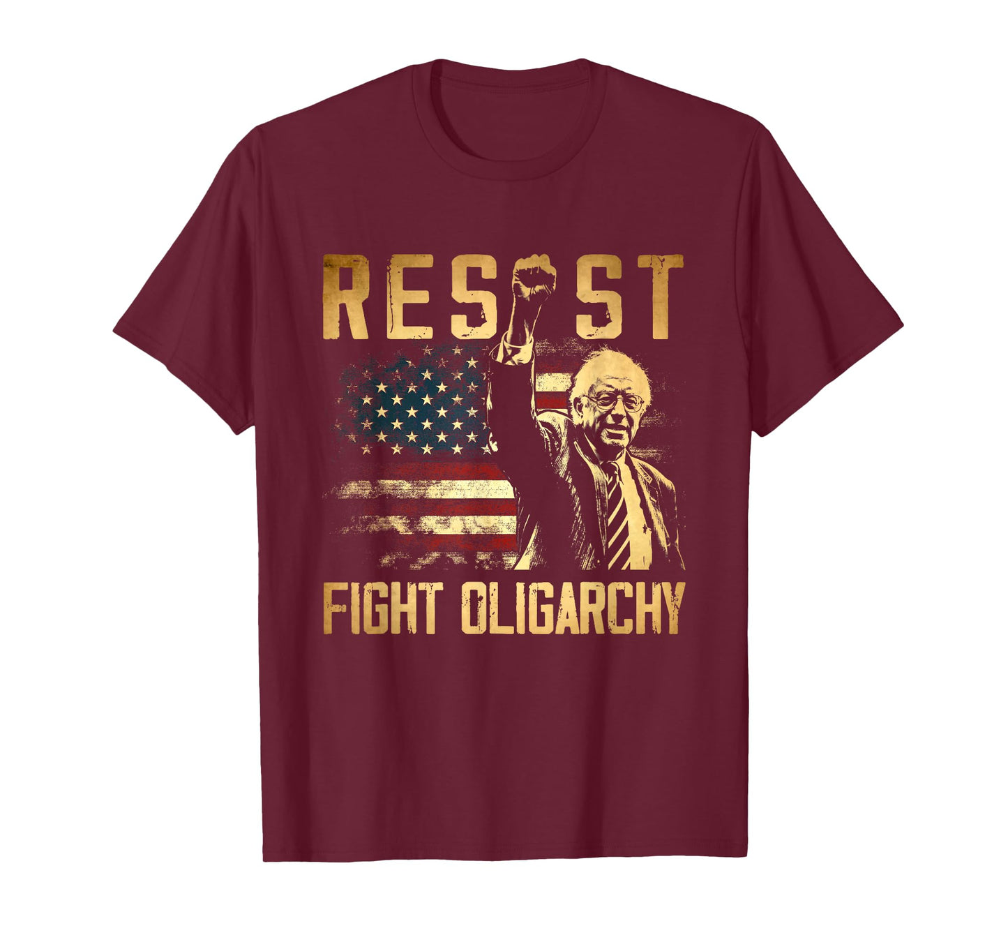 RESIST Bernie Sanders Fight Oligarchy Freedom Protest T-Shirt