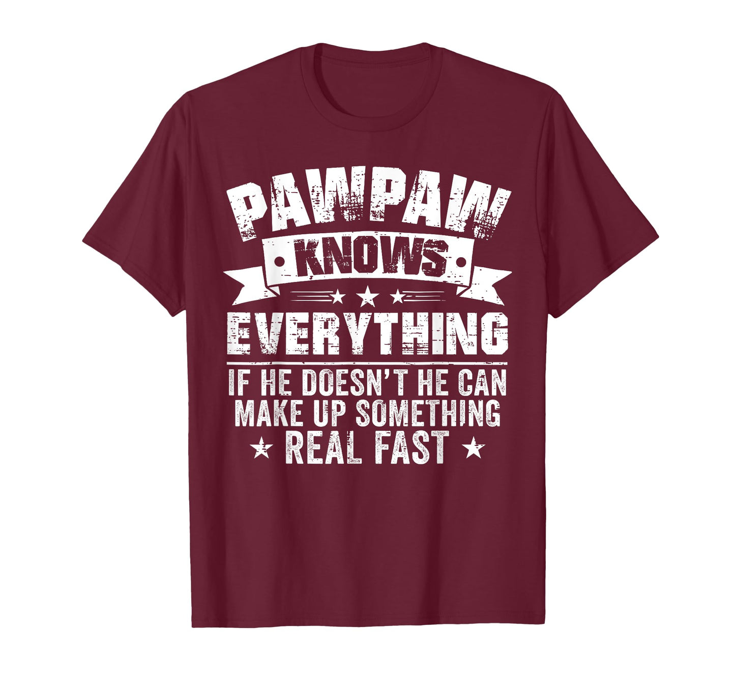 Funny Pawpaw Knows Everything Vintage Father's Day Men T-Shirt