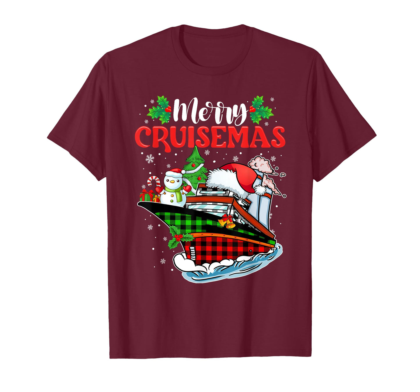 Merry Cruisemas 2025 Christmas Santa Reindeer Cruise Ship T-Shirt