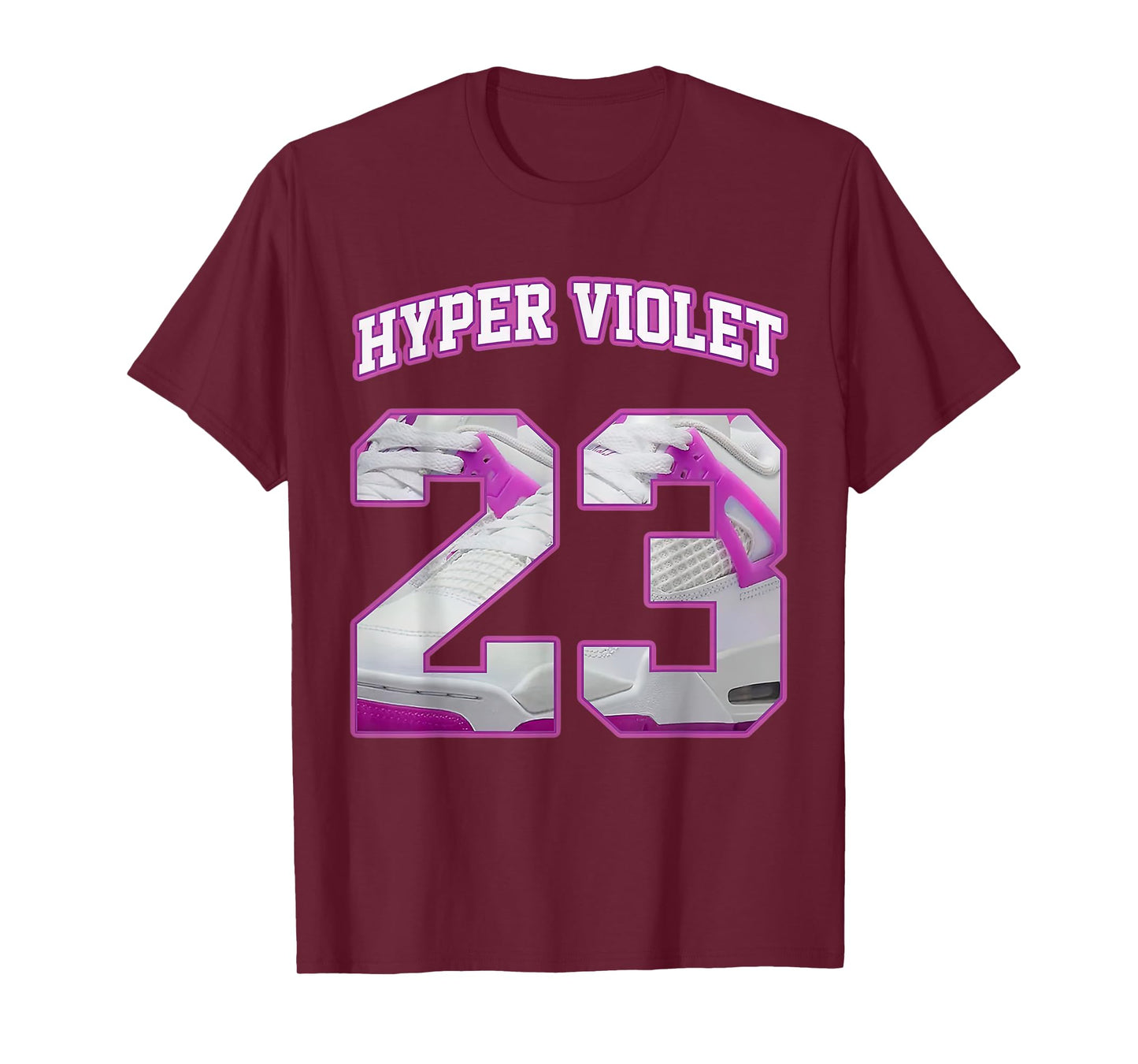 Number 23 Hyper Violet 4s Loser Lover Matching Tee Retro T-Shirt