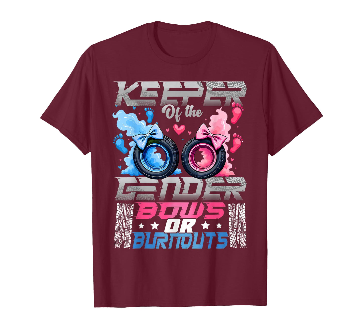 Keeper of The Gender Burnouts Or Bows Gender Reveal Party T-Shirt