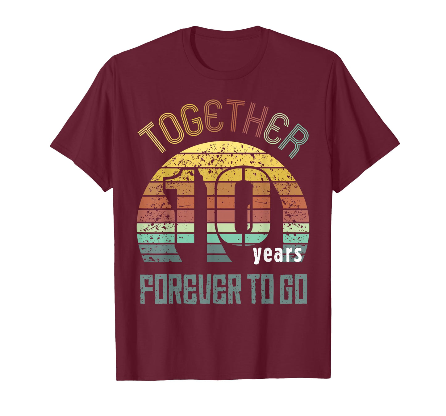 10th Years Wedding Anniversary Gifts For Couples Matching T-Shirt