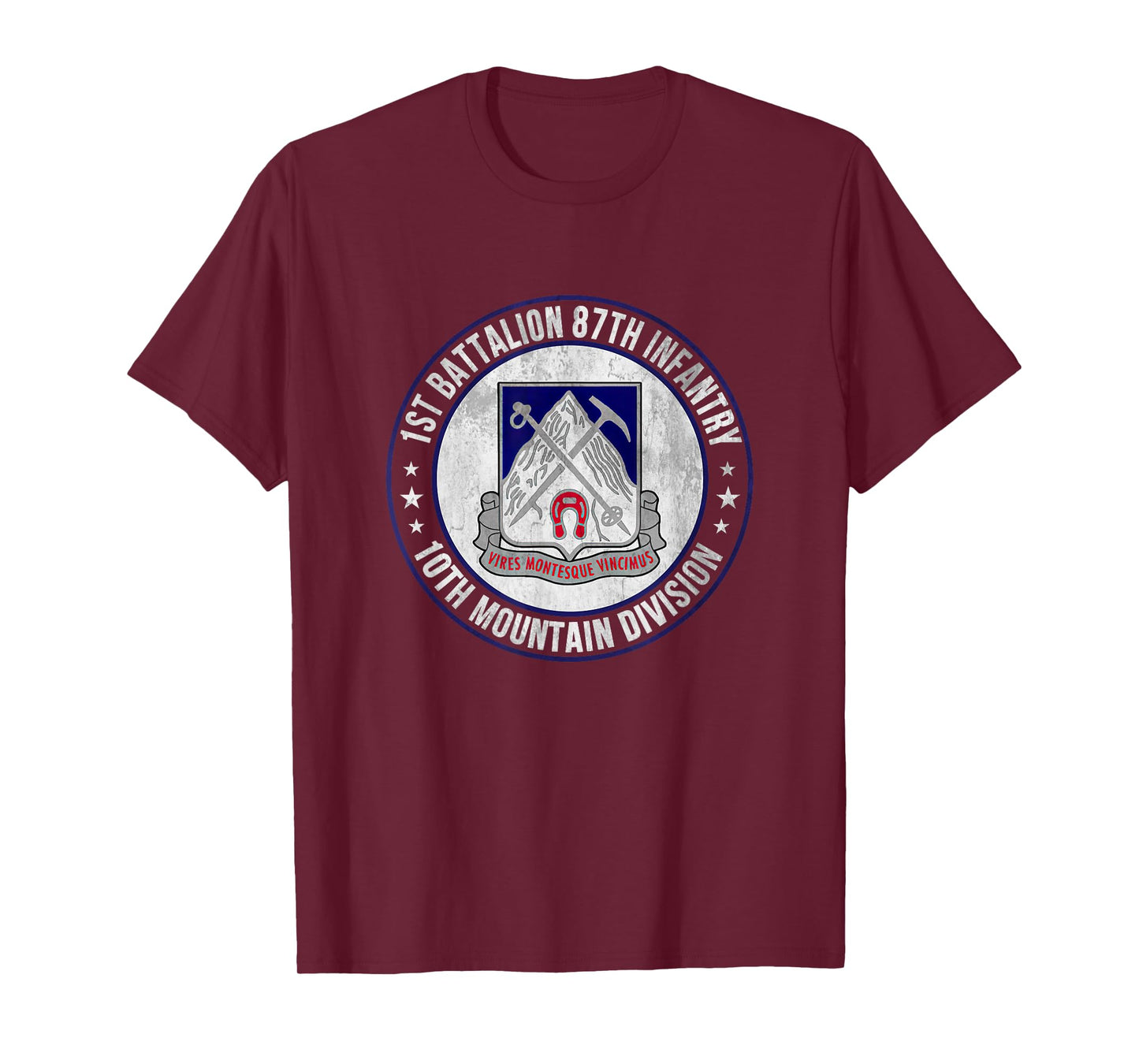 1st Battalion 87th Infantry 10th Mountain Division Veteran T-Shirt