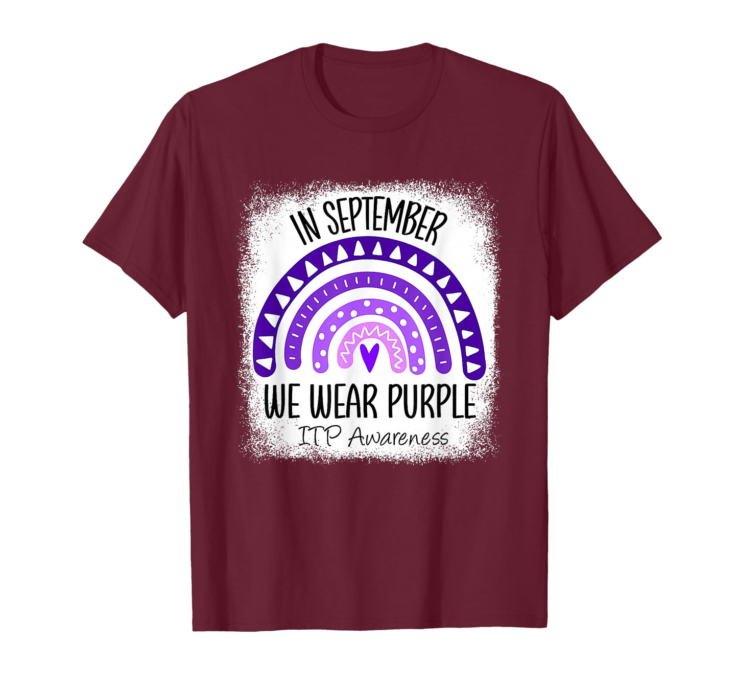 Rainbow Immune Thrombocytopenia Platelets ITP Awareness T-Shirt