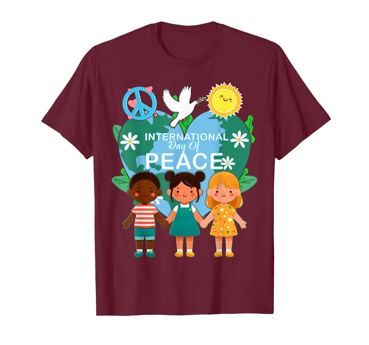 International Day of Peace World Peace Day September 21 Kids T-Shirt