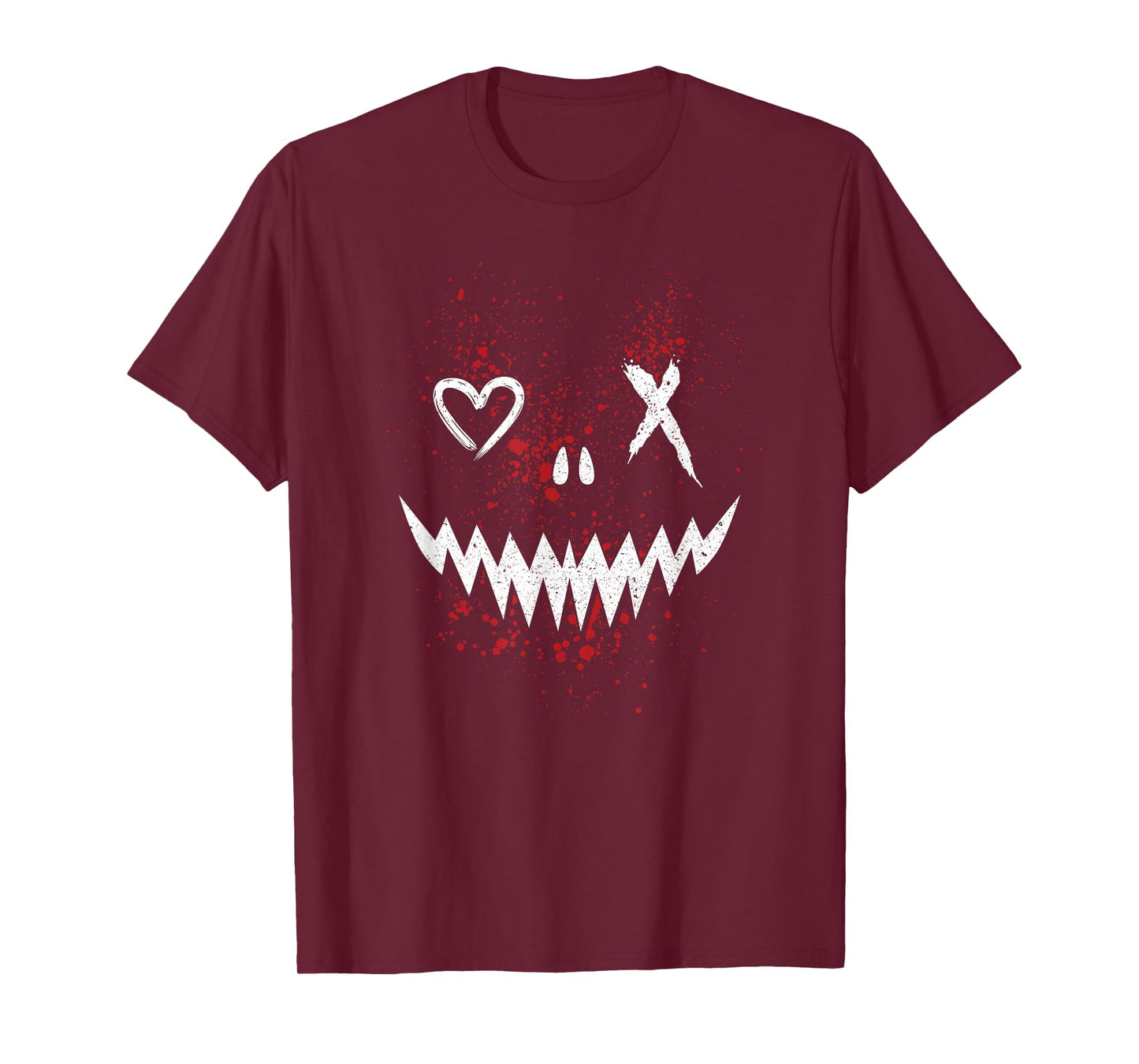 Evil Face | Heart Cross Smile | Satan Demon T-Shirt