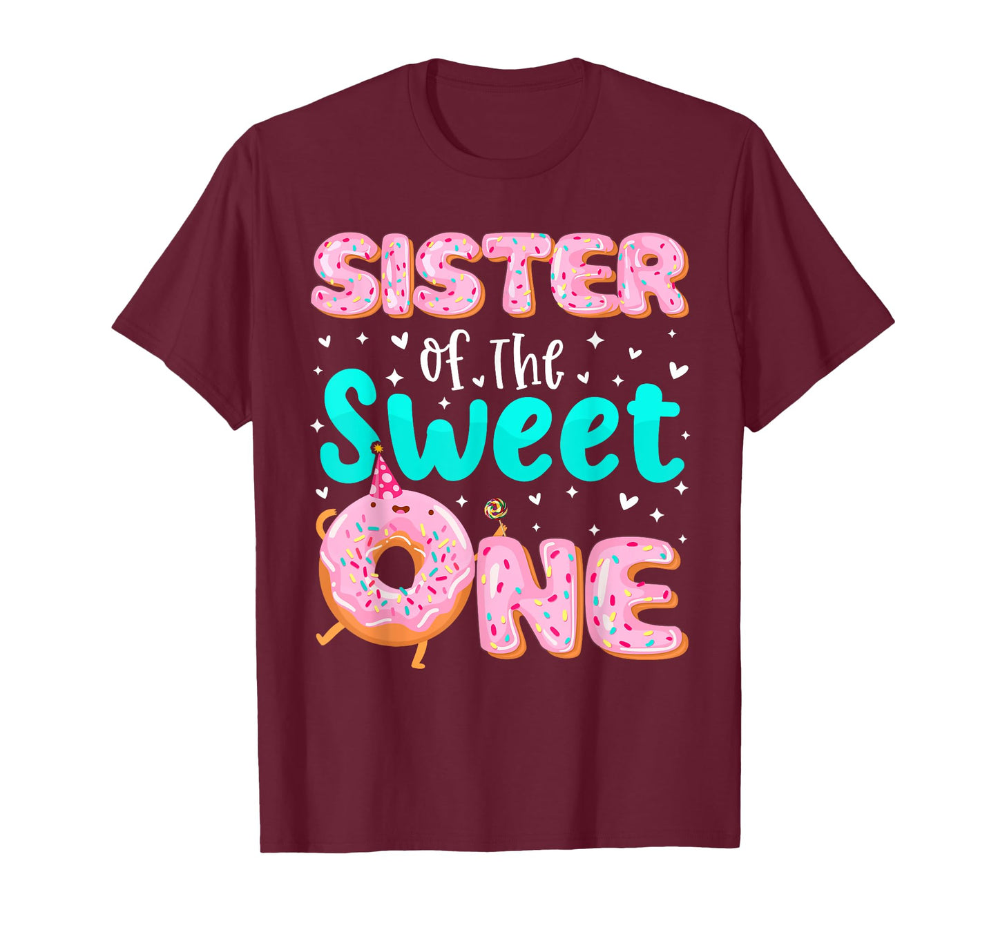 Sister Of The Sweet One 1st Birthday Donut Theme Family T-Shirt