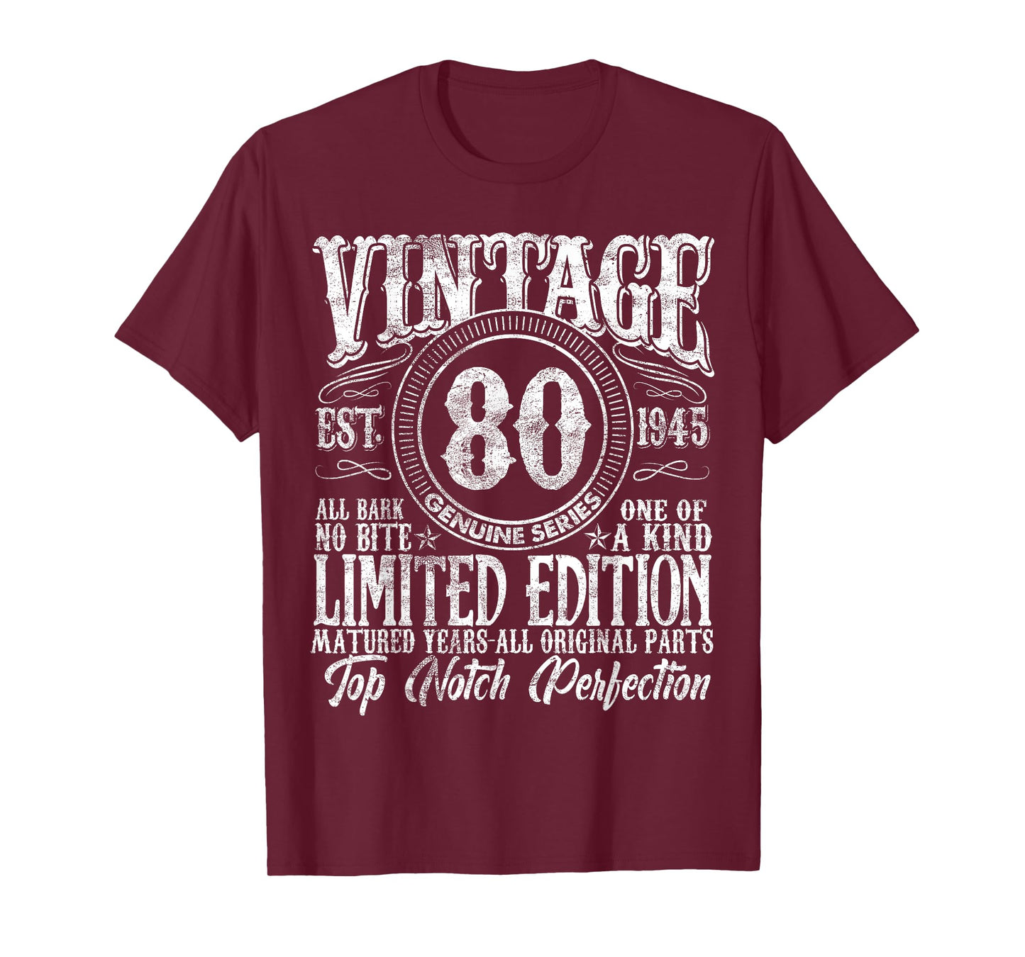 80 Year Old Gifts Vintage 1945 Limited Edition 80th Birthday T-Shirt