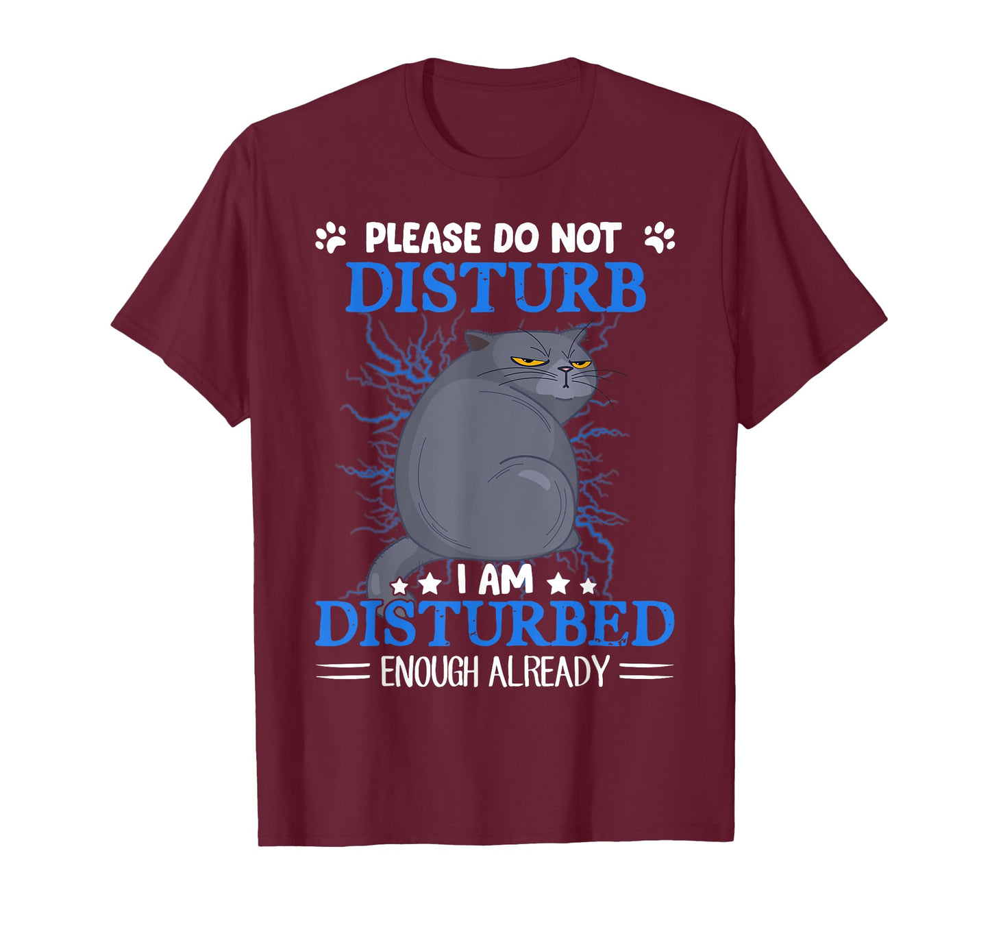 Cat Please Do Not Disturb I Am Disturbed Enough Already T-Shirt