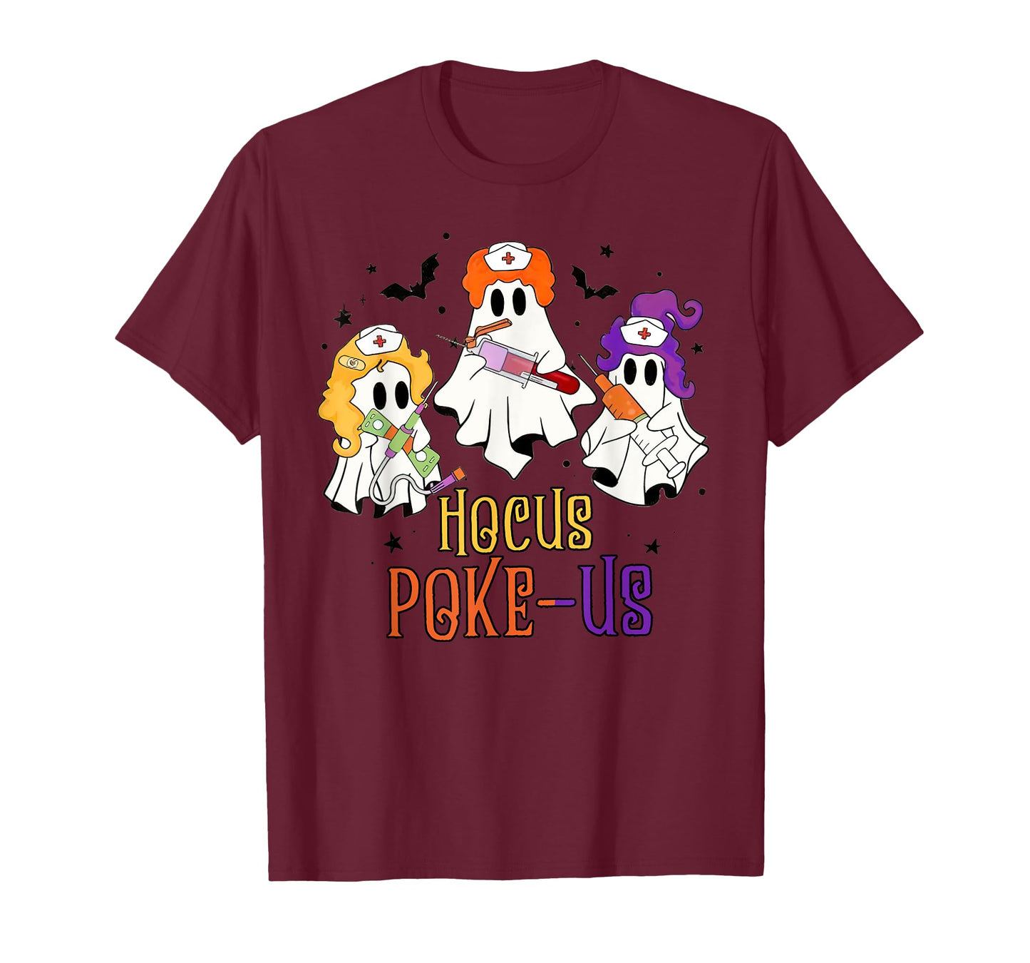 Phlebotomist Halloween,Medical Lab Tech,ER Crew Spooky Nurse T-Shirt