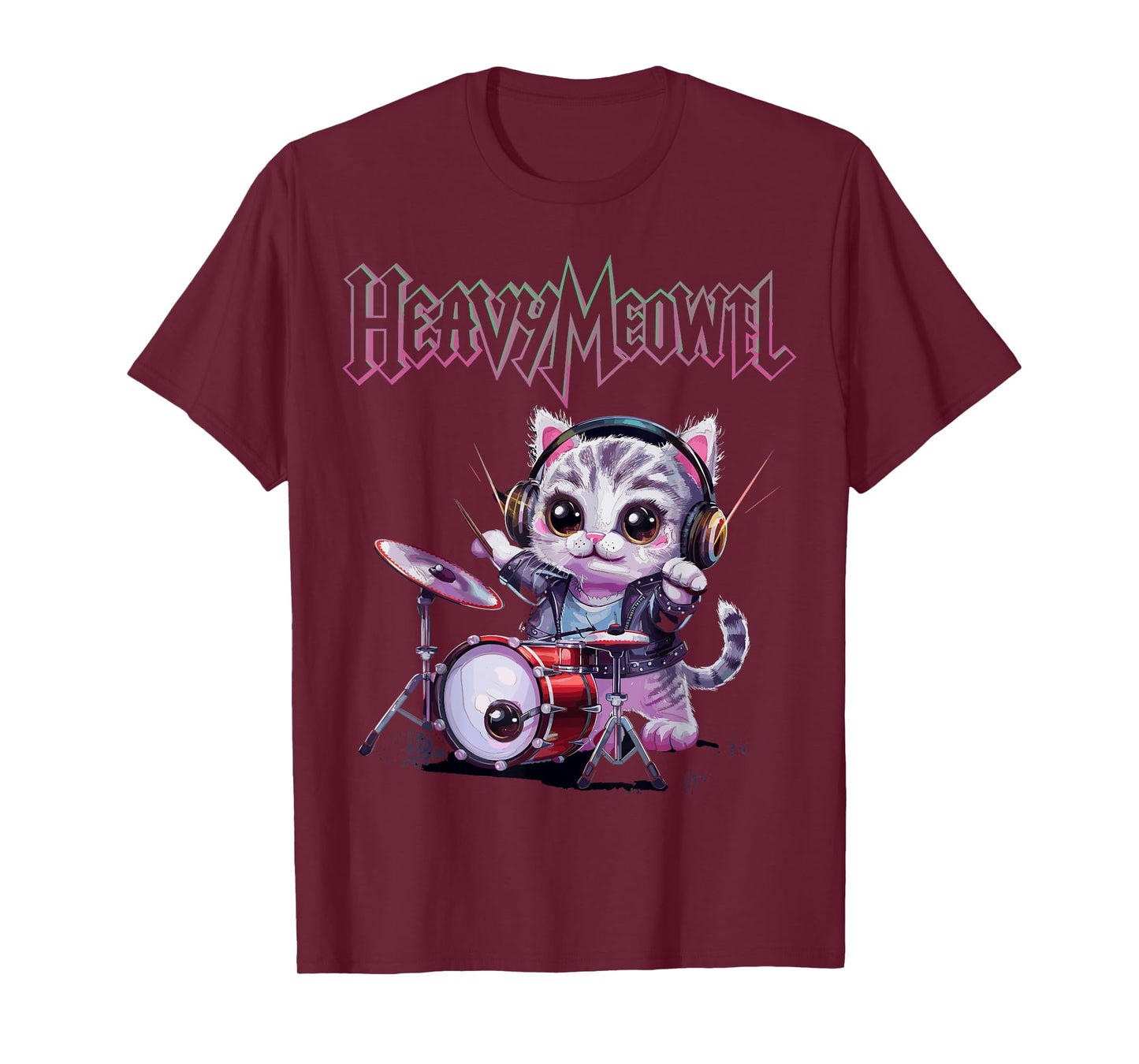 Heavy Meowtal Cute Cats T-Shirt