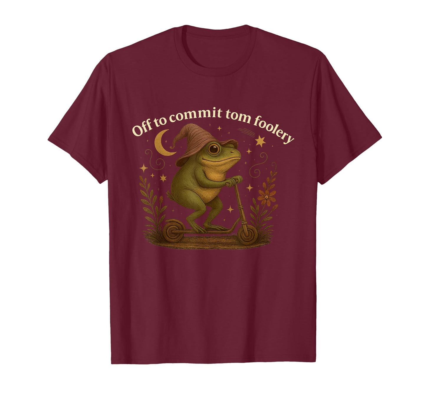Off To Commit Tom Foolery Frog Sarcasm Funny Men Women T-Shirt