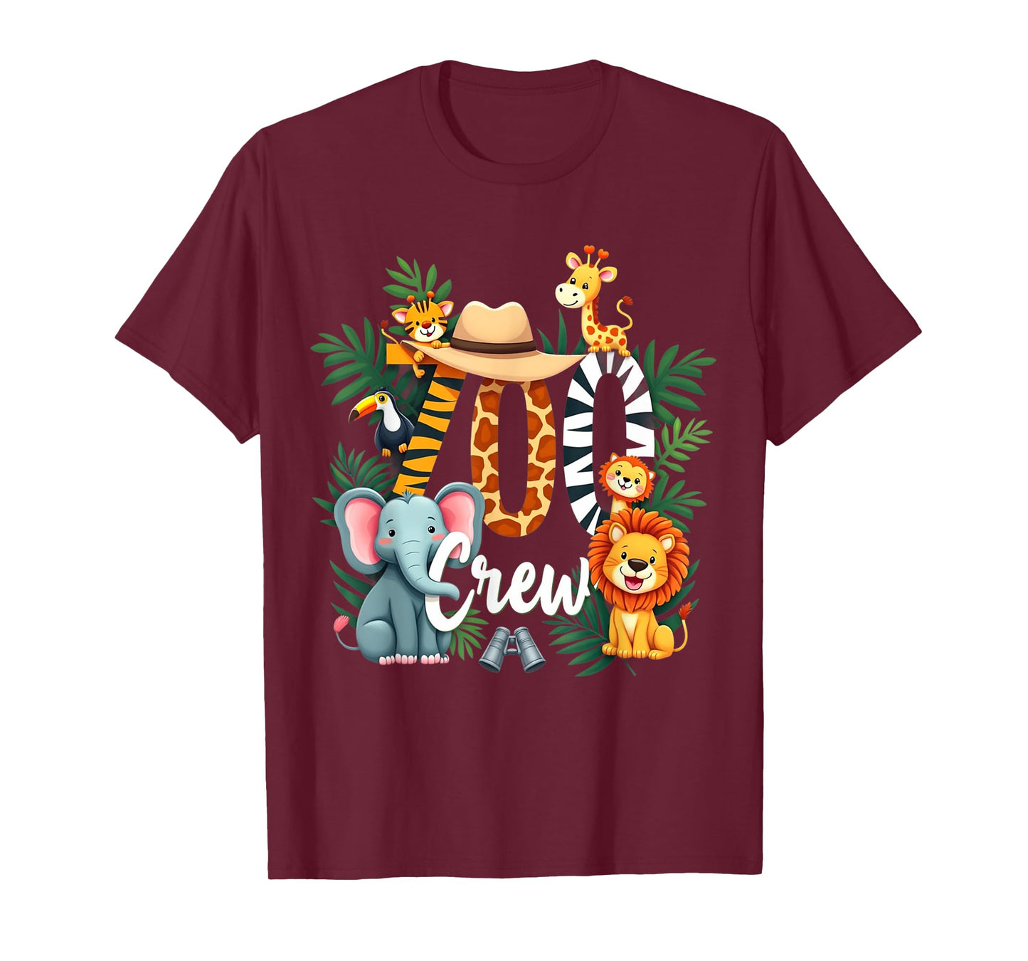 Zoo Crew Safari Adventure Wildlife Expedition Trip Animals T-Shirt