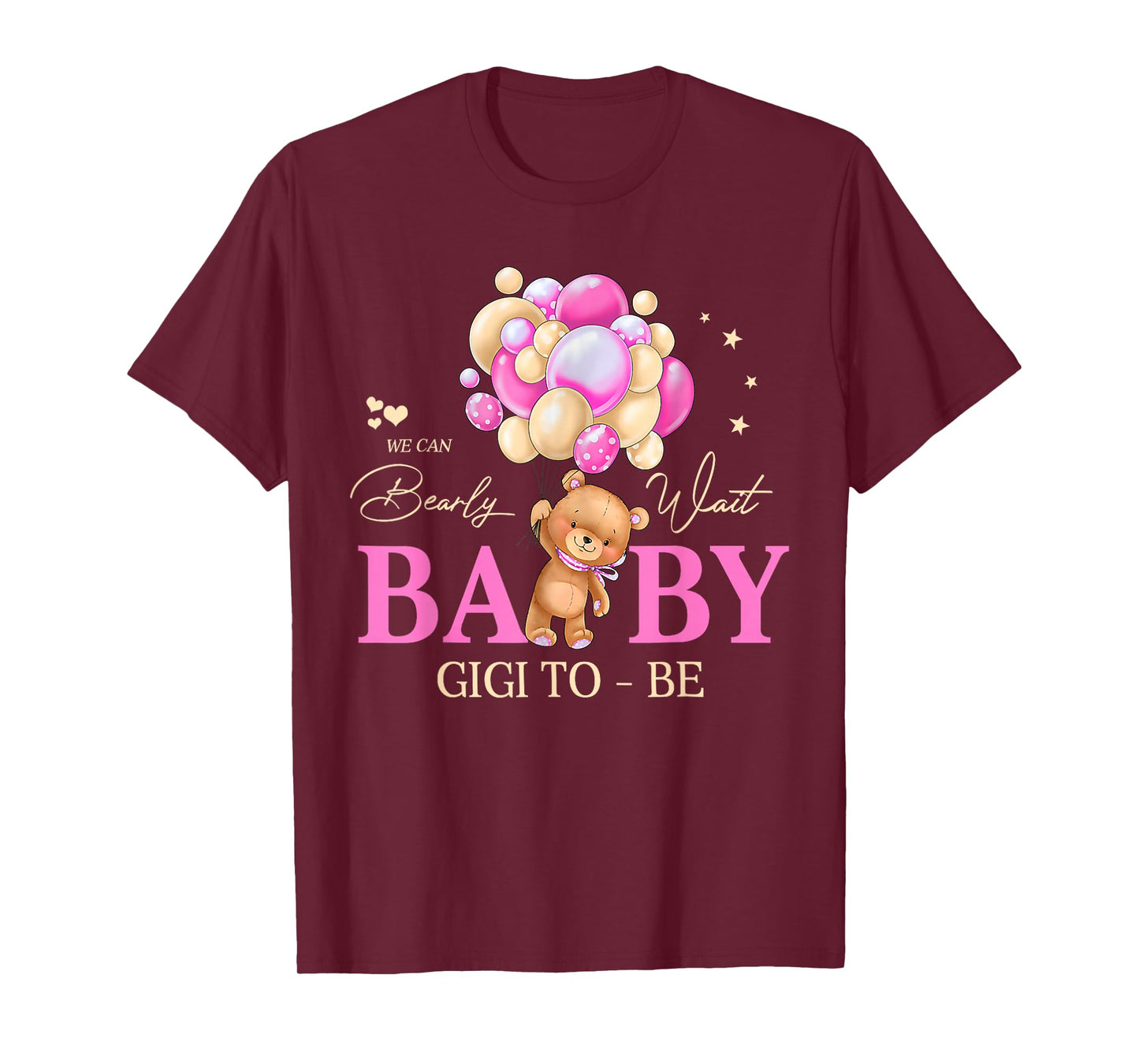 Gigi We Can Bearly Wait Baby Shower Bear Family Matching T-Shirt