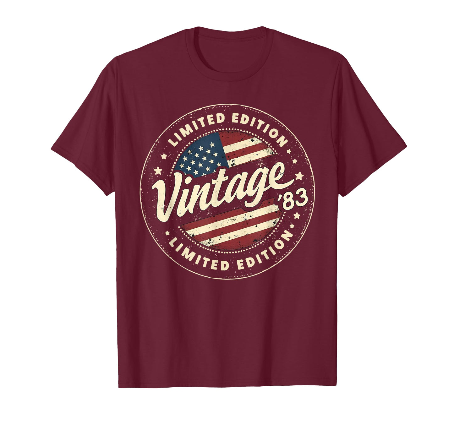 Vintage 42nd birthday men Born 1983 42 years old Bday mens T-Shirt