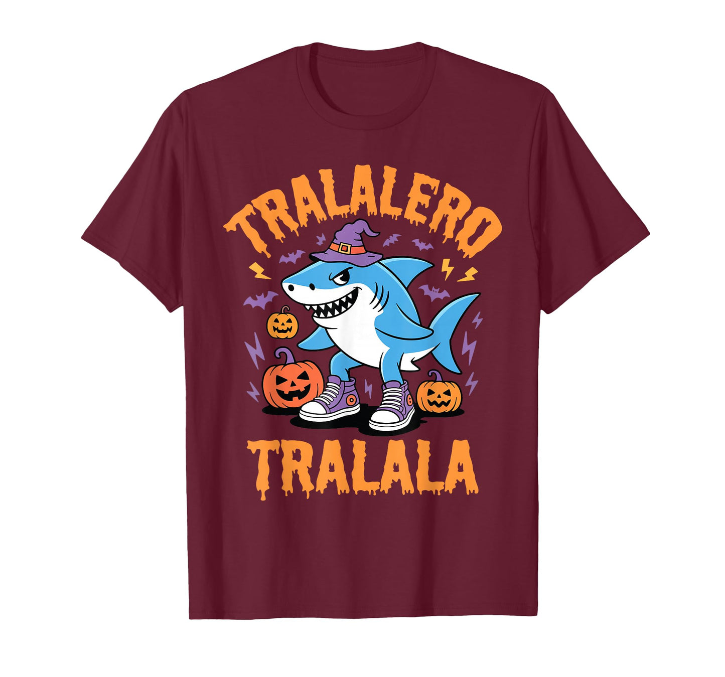 Tralalero Tralala Funny Shark Meme Halloween Costume Kids T-Shirt