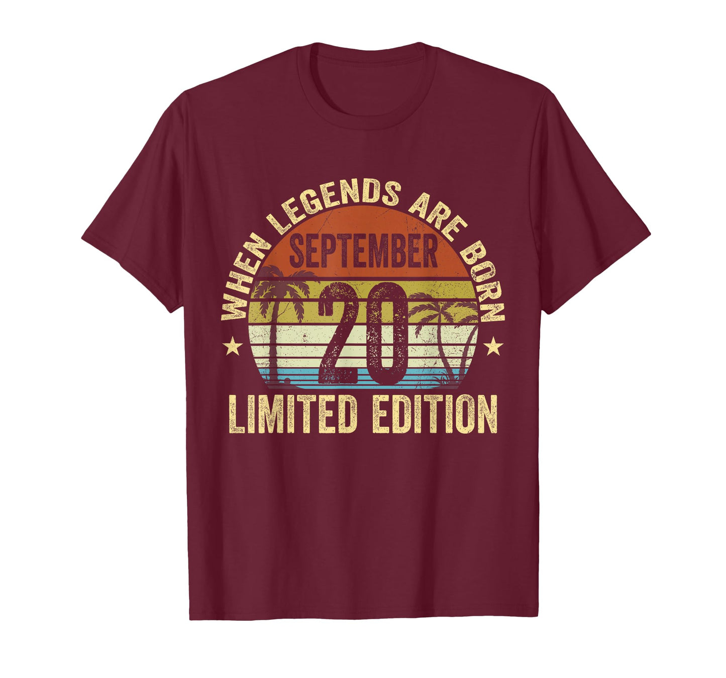 Vintage September 20 | Retro September 20 Birthday T-Shirt