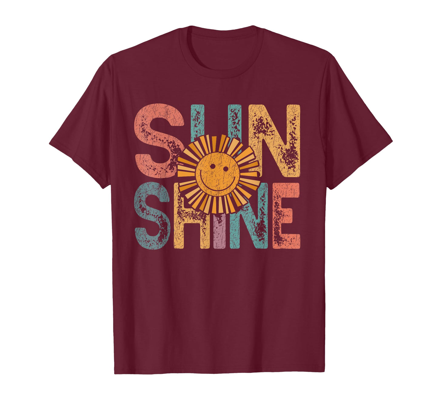 Retro Sunshine Hello Summer Vacation Sunshine Beach Vacation T-Shirt