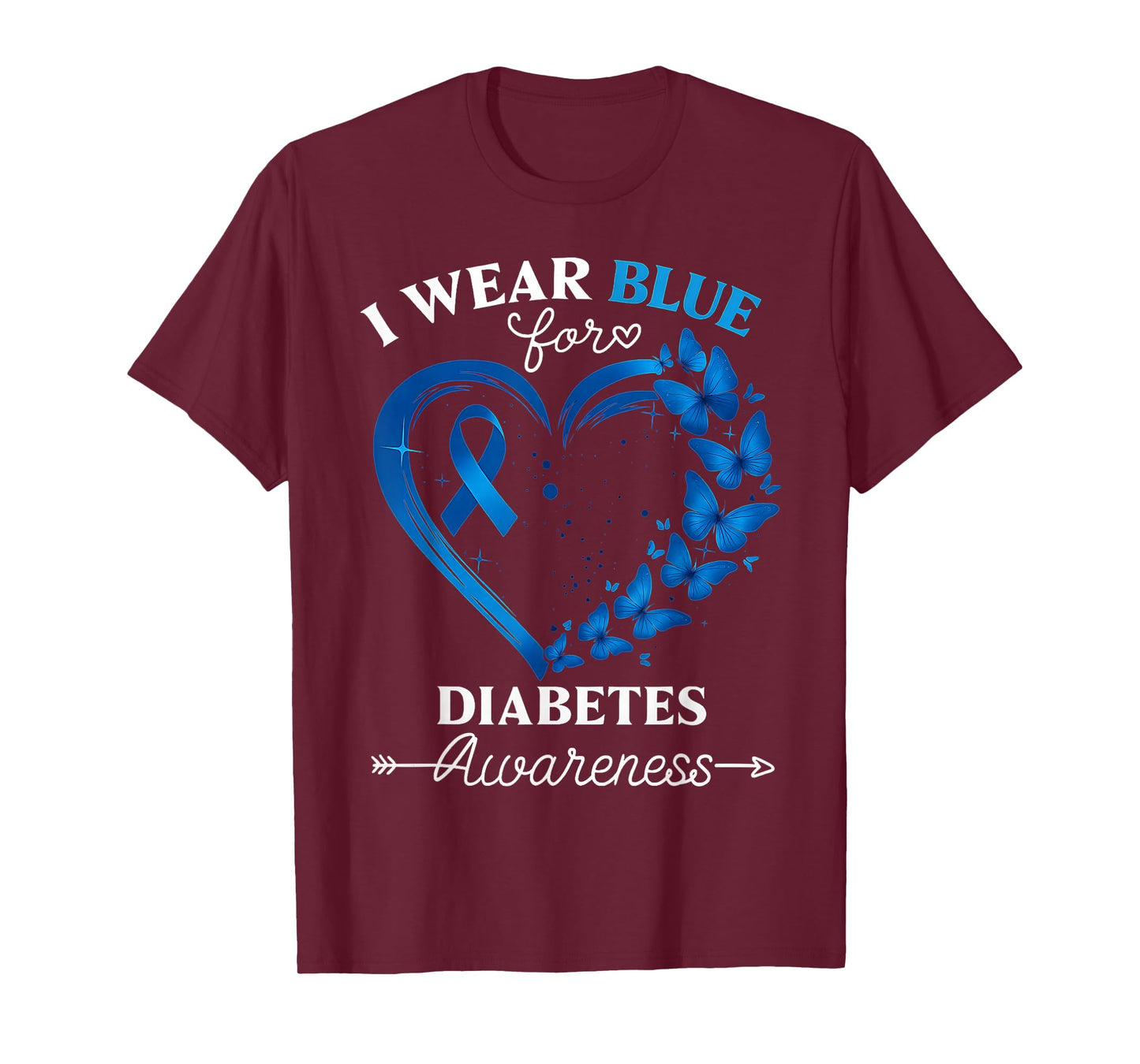 I Wear Blue For Someone I Love Type 1 Diabetes Awareness T-Shirt