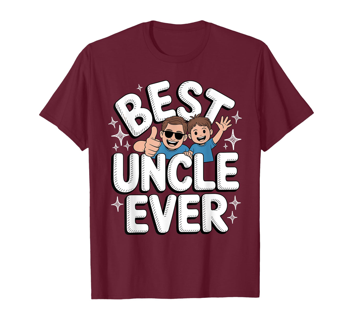 Uncle Art for Uncle Men from Niece Nephew First Time Uncle T-Shirt