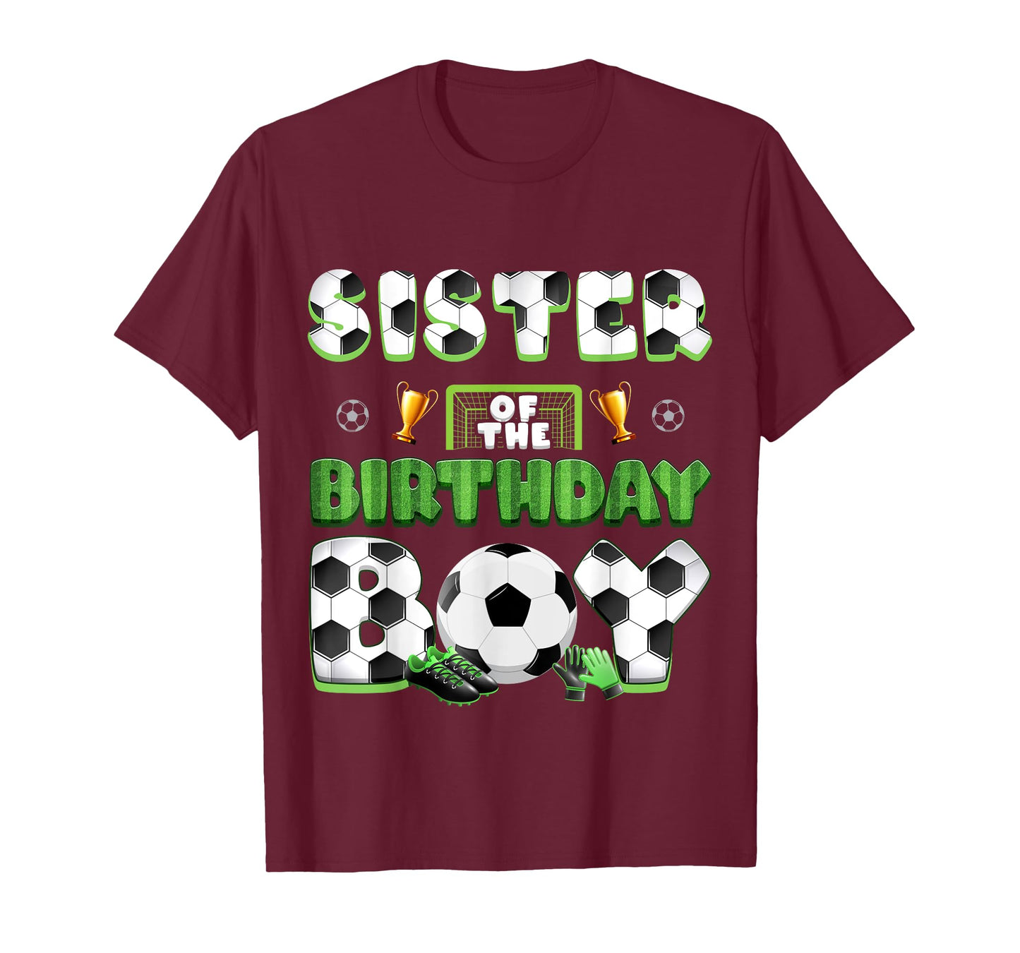Sister Of The Birthday Boy Soccer Group Family Matching T-Shirt