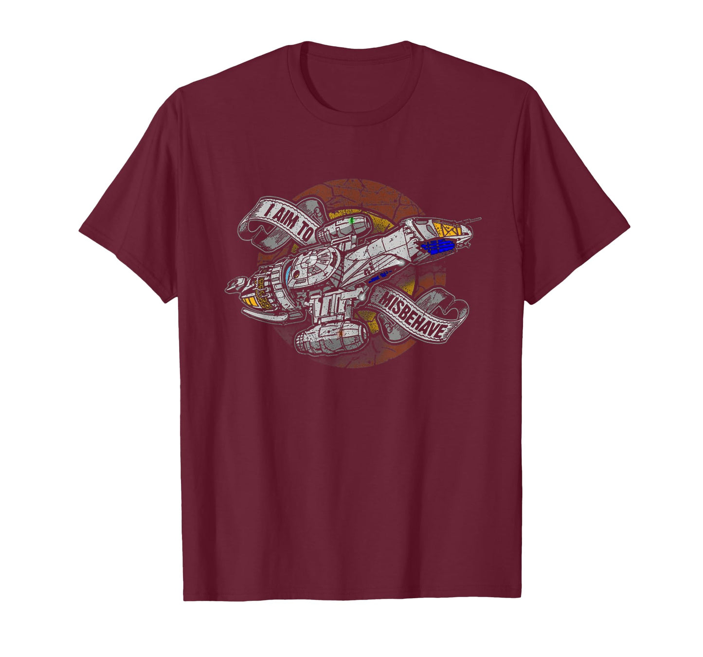 I Aim To Misbehave Retro Ship Works T-Shirt