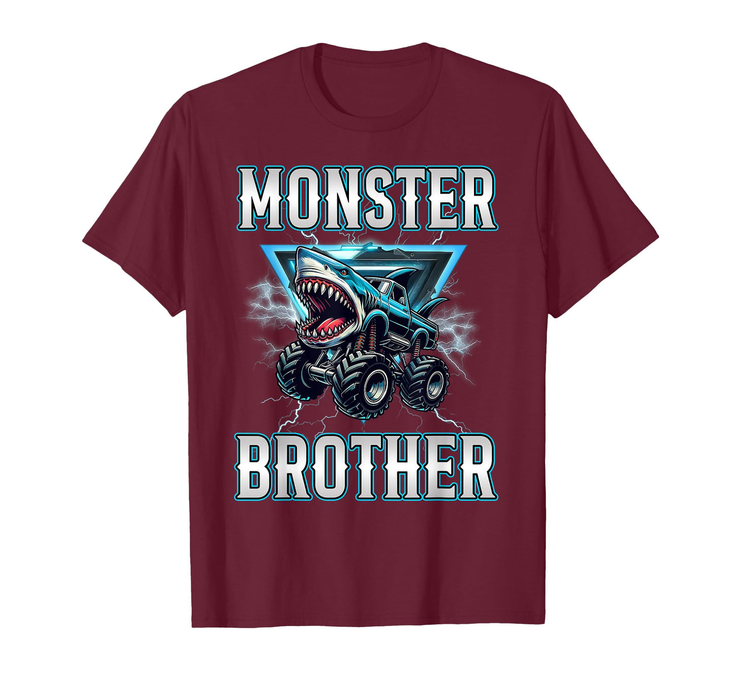 Brother of the Birthday Boy Monster Truck Birthday Family T-Shirt