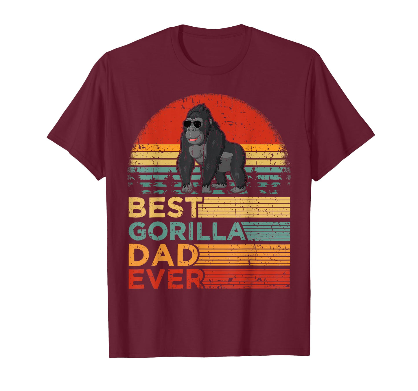 Best Gorilla Dad Ever Funny Vintage Gorilla Father's Day T-Shirt
