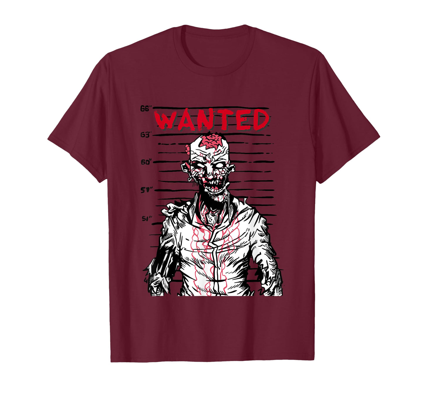 "Scary zombie wanted on Halloween" for horror movie fan T-Shirt
