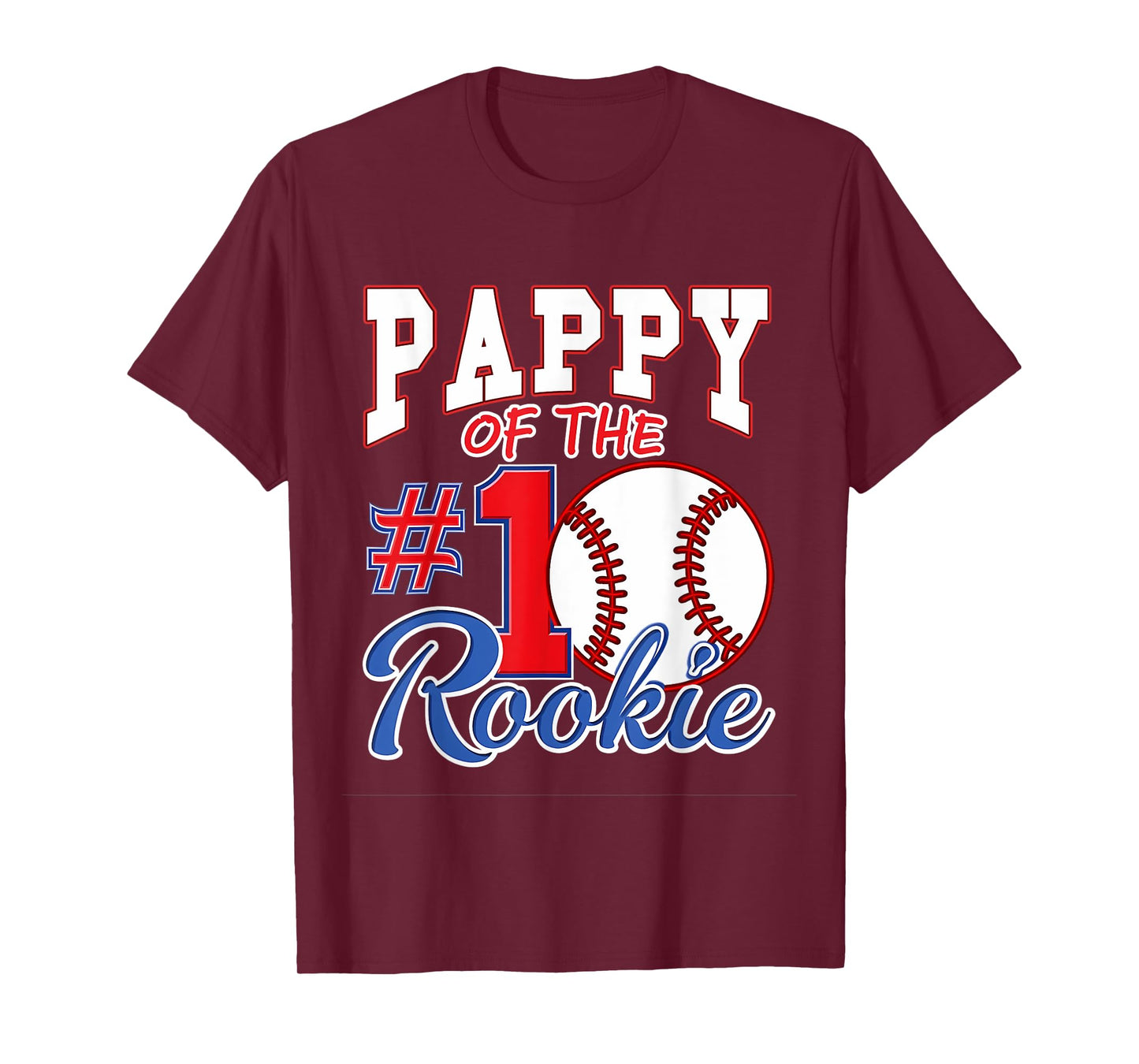 Retro Grandpa Pappy Of The Number 1 Rookie Baseball T-Shirt
