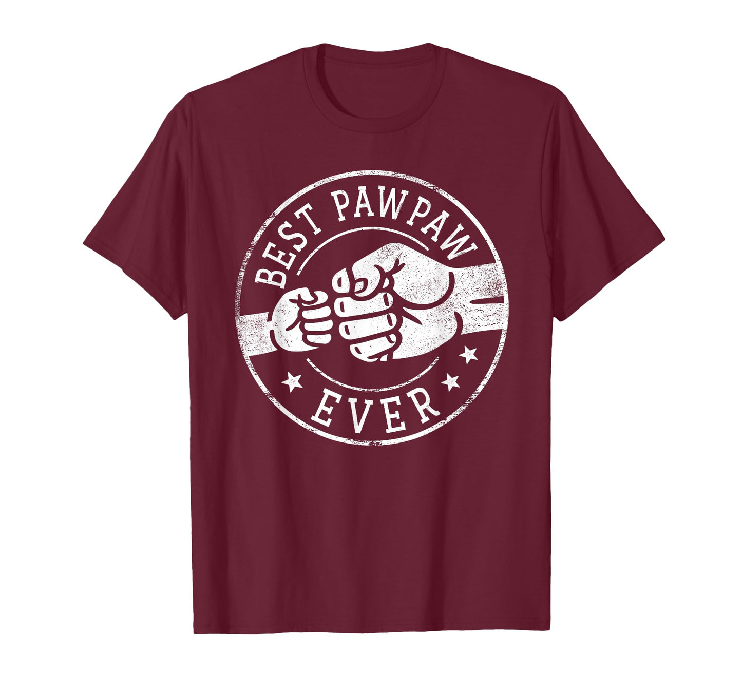 Best Pawpaw Ever - Fist Bump Circle Emblem Design Pawpaw T-Shirt
