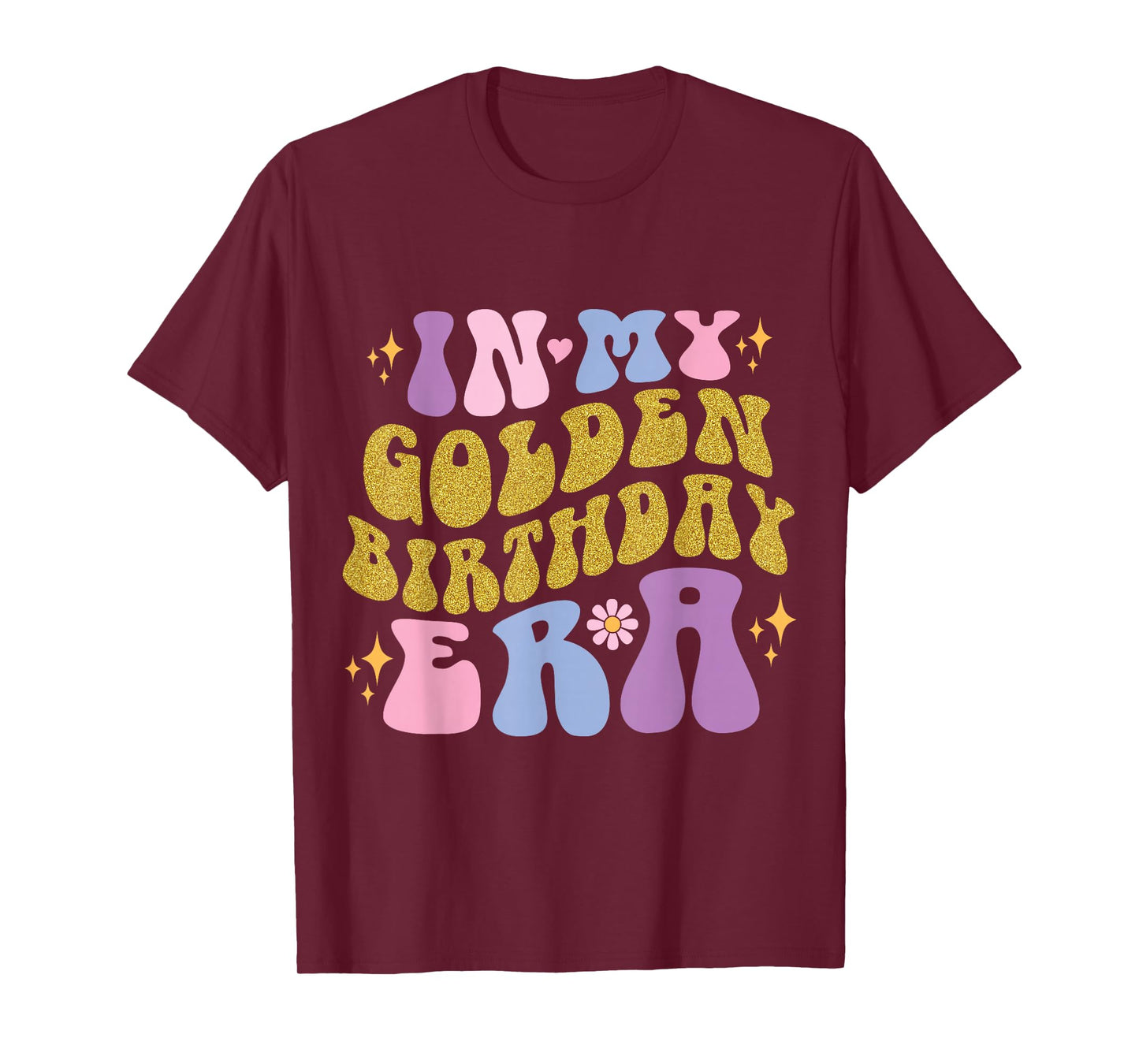 In My Golden Birthday Era Groovy Girls Kids Women Birthday T-Shirt