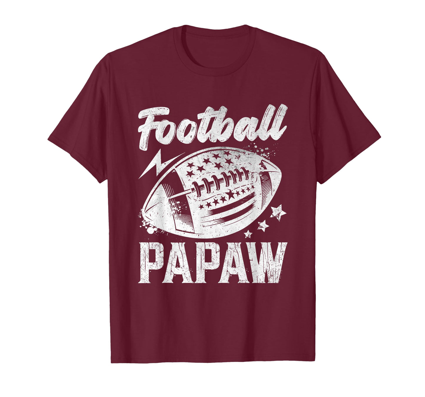 Vintage Football Papaw Gifts For Father's Day Dad Grandpa T-Shirt