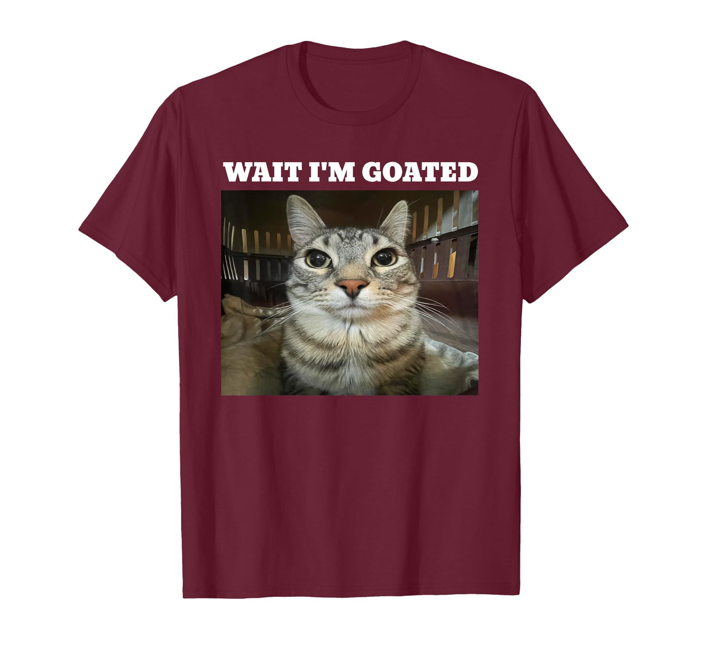 Wait I'm Goated Cat Meme T-Shirt
