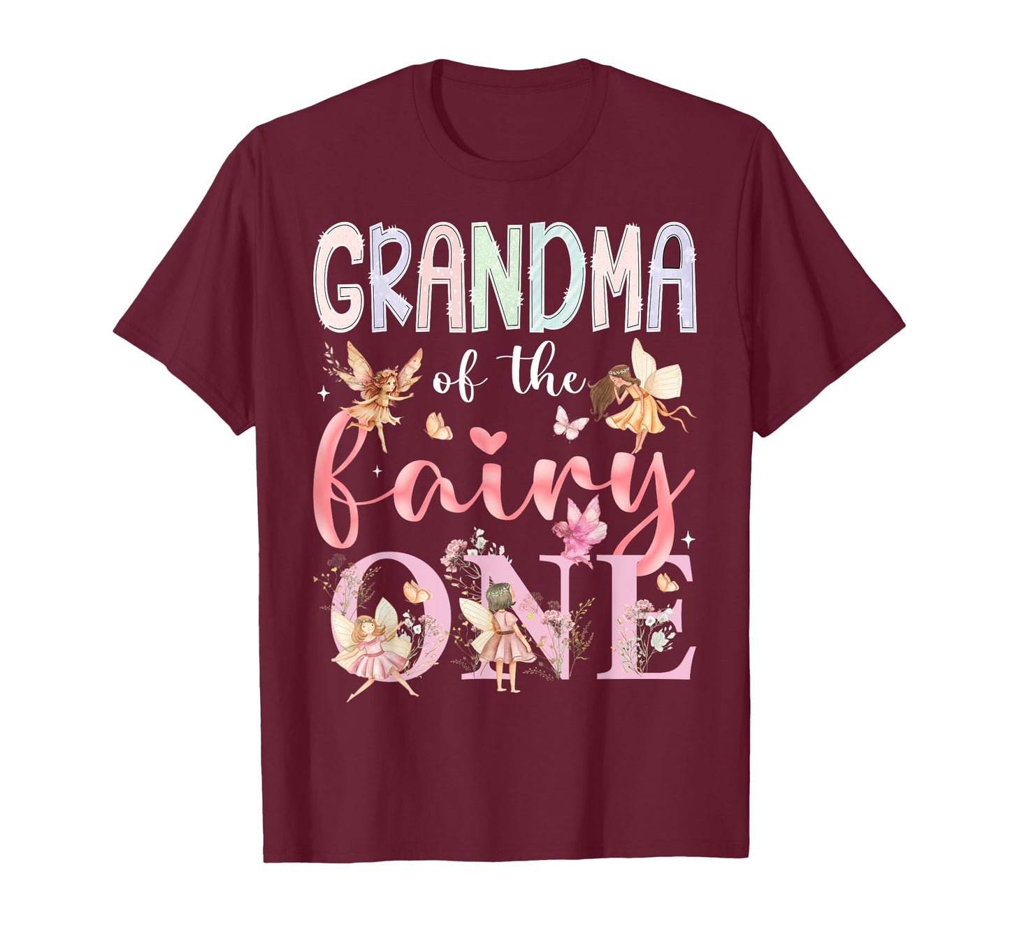 Grandma Of The Fairy One 1St Birthday Girl Fairytale T-Shirt