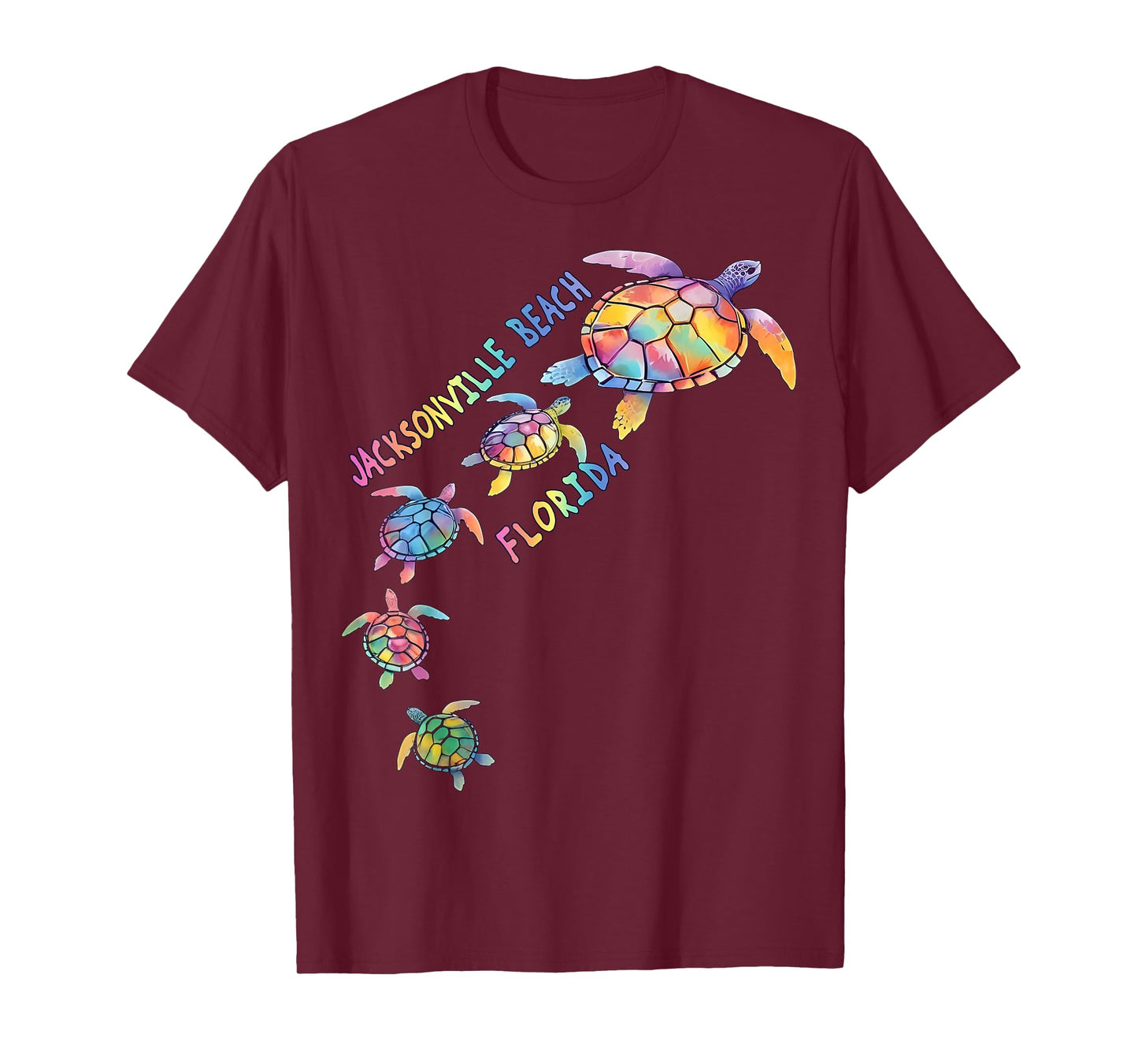Jacksonville Beach Florida Sea Turtle Lover Beach Vacation T-Shirt
