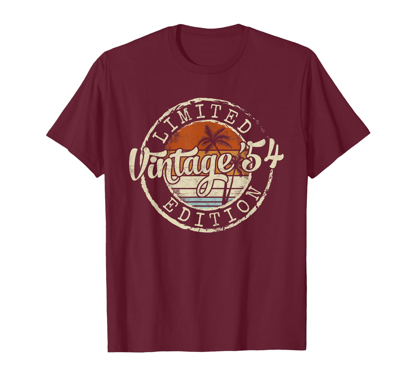 Vintage 1954 71st Birthday Gifts For Men Women 71 Year Old T-Shirt