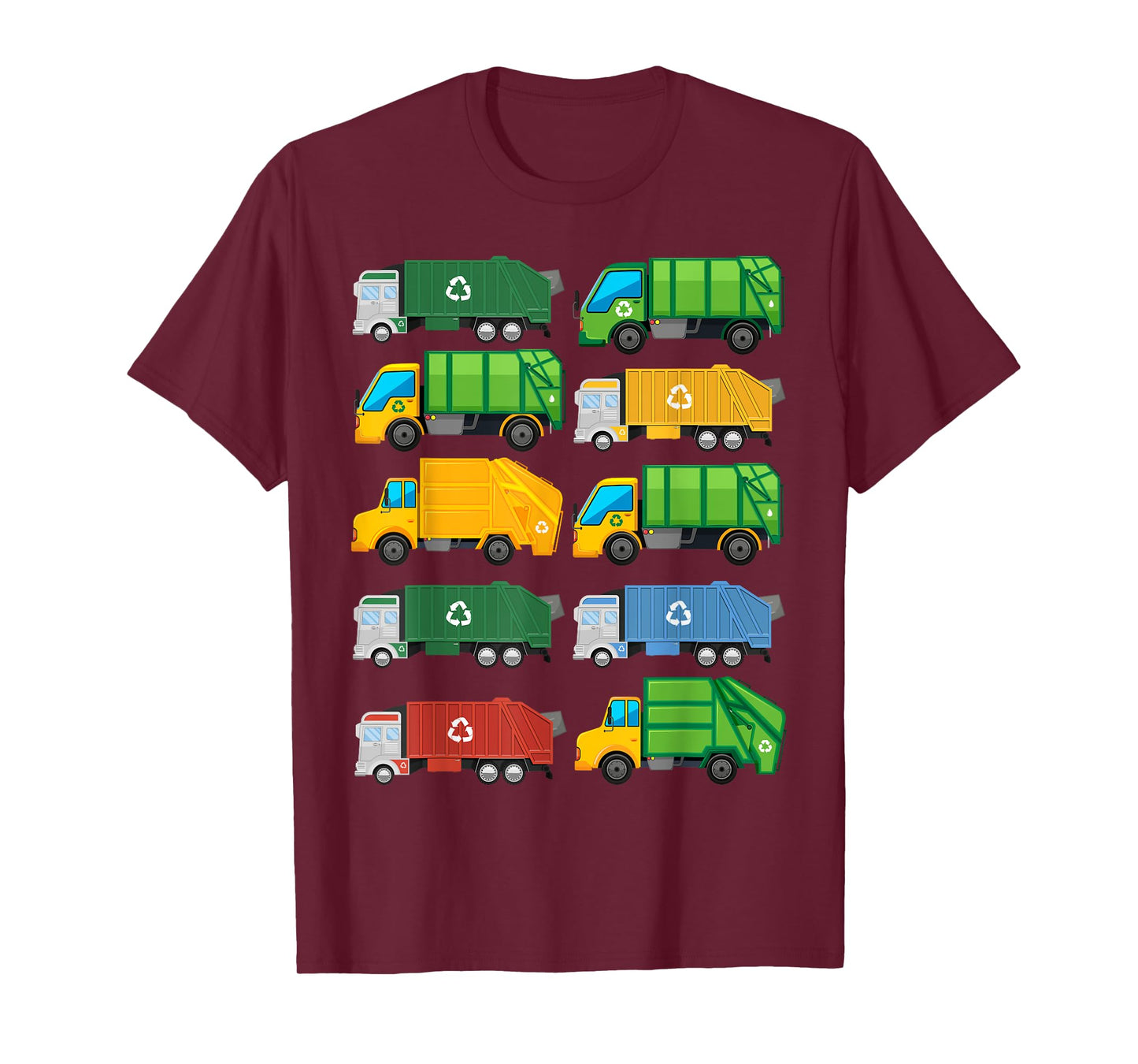 Garbage Truck Recycling Day Trash Waste Separation Birthday T-Shirt