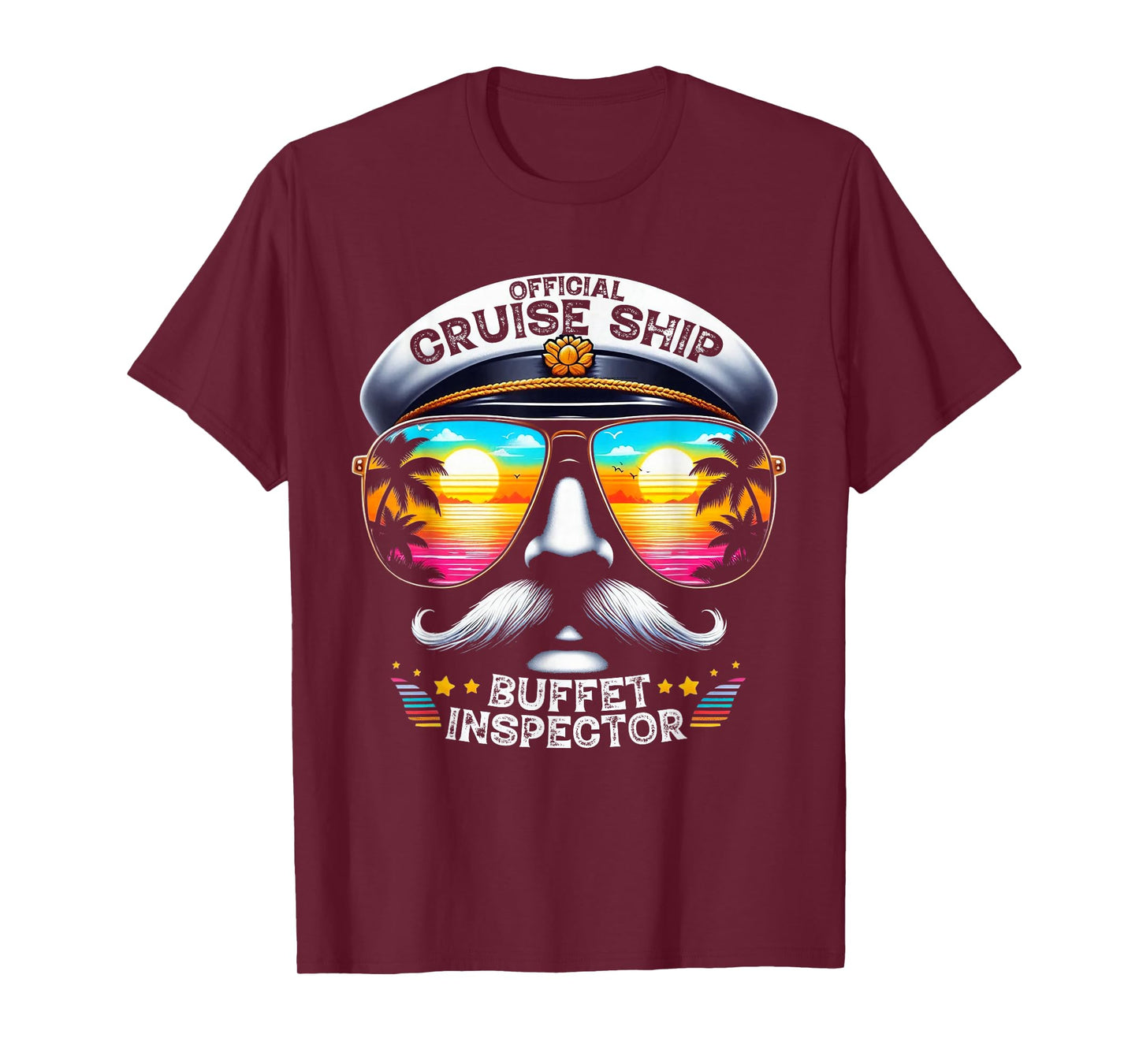 Official Cruise Ship Buffet Inspector Funny Cruise Men Women T-Shirt