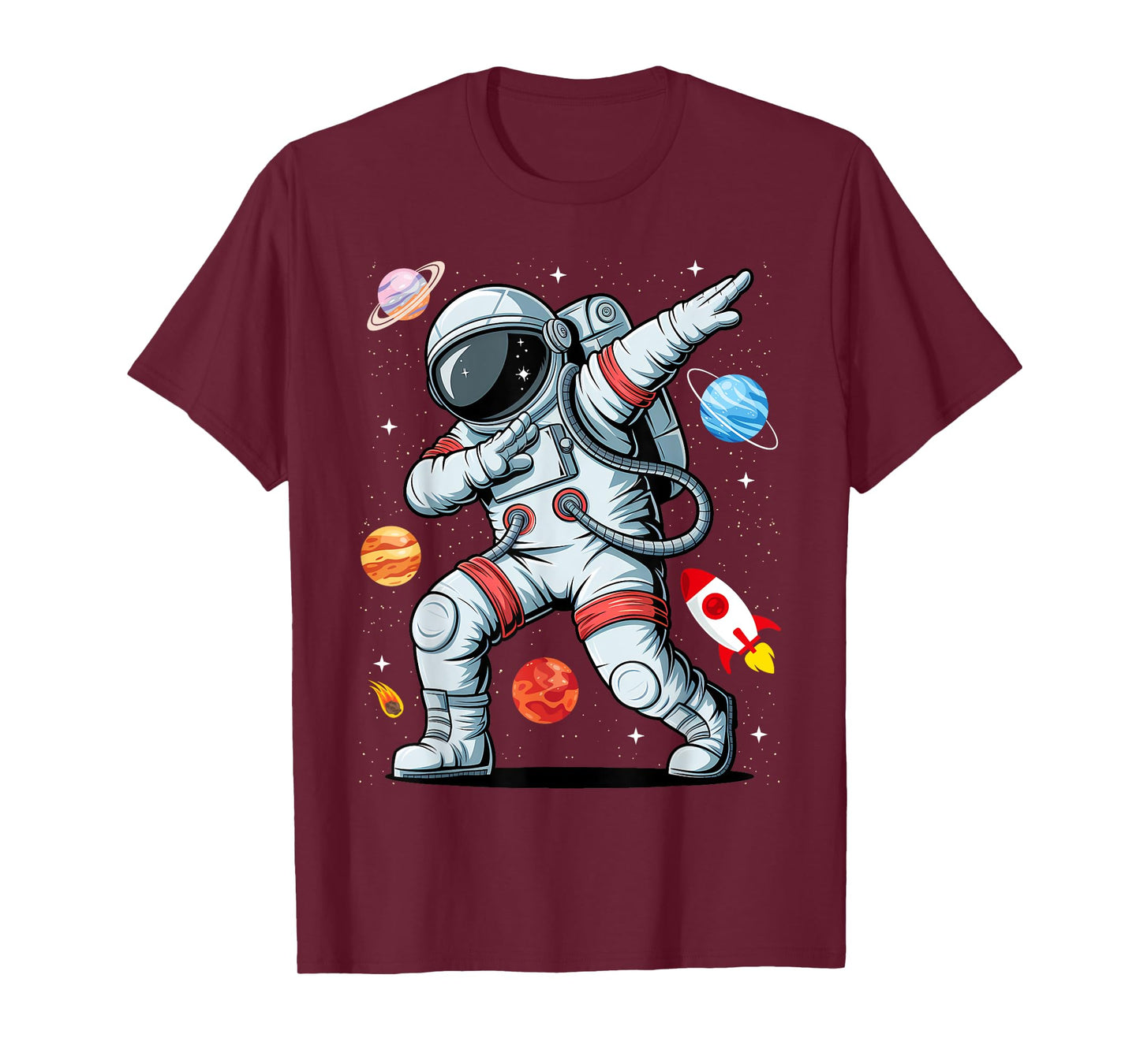 Dabbing Astronaut Dab Astronaut Dancing Space Birthday Party T-Shirt