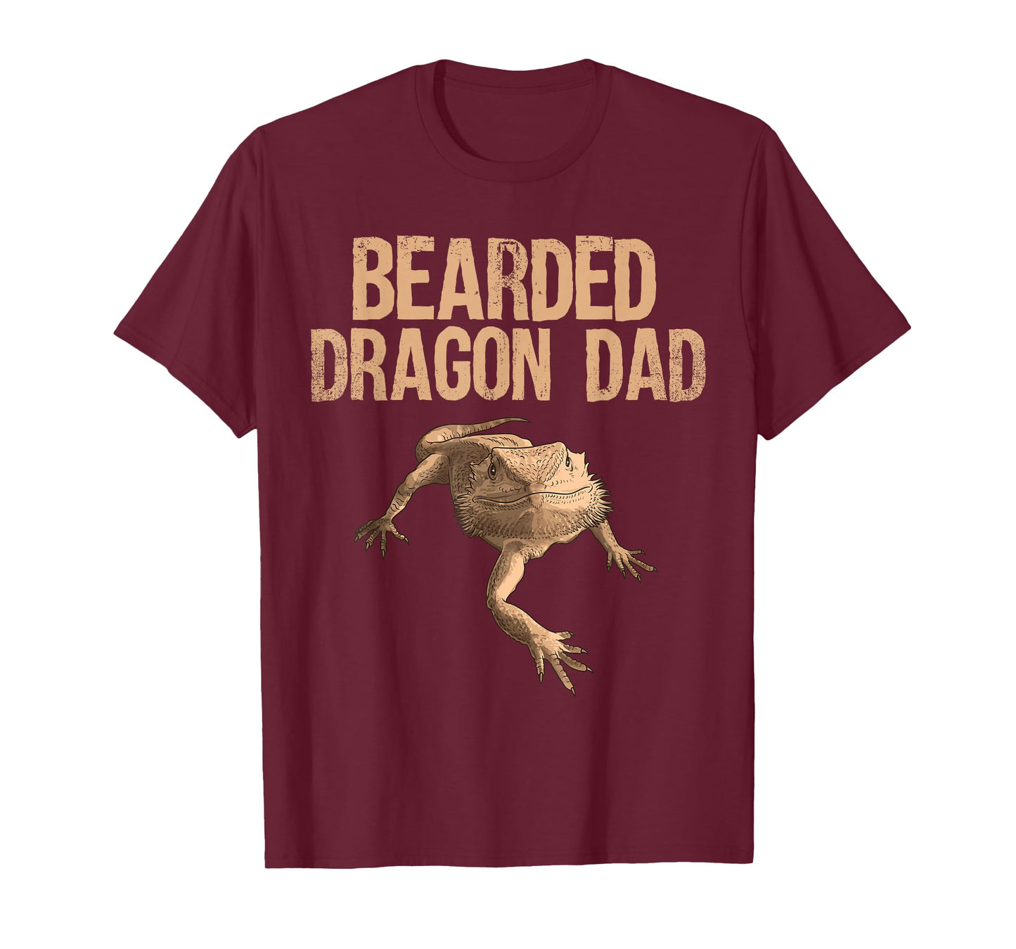 Bearded Dragon Art for Men Boys Father Bearded Dragon Lover T-Shirt