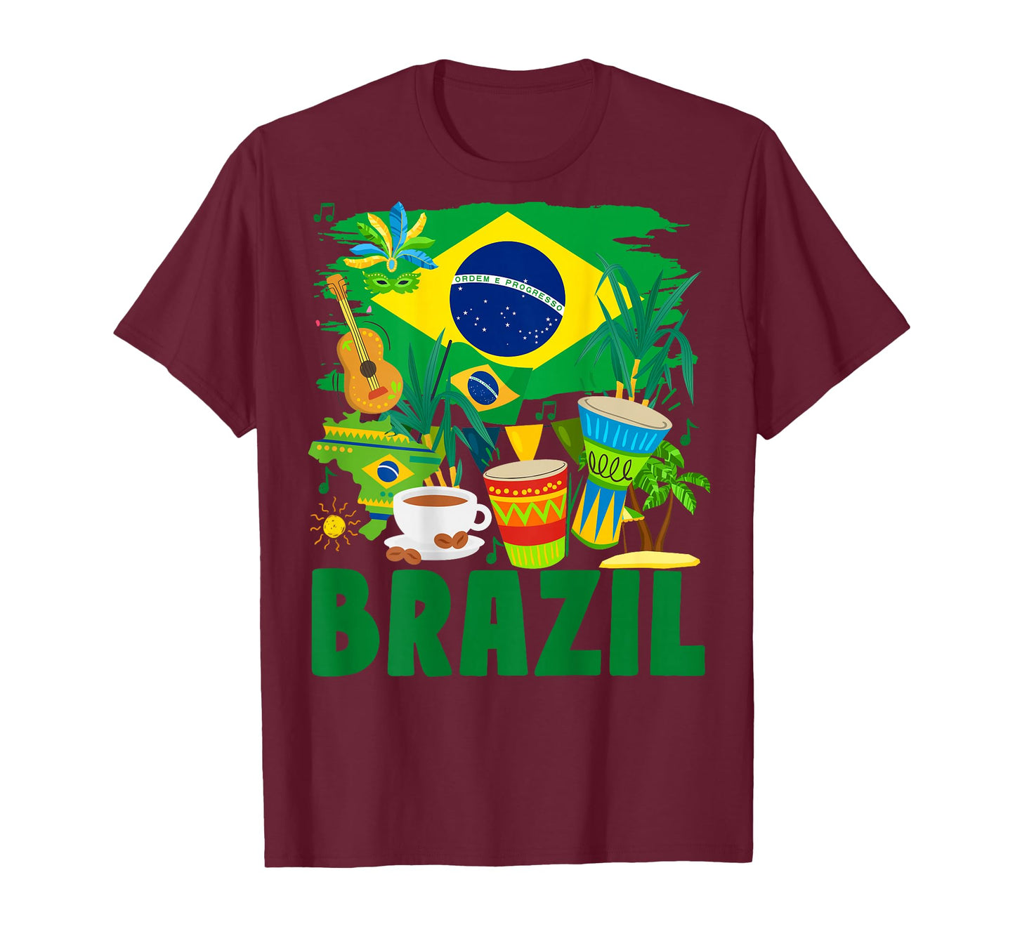 Brazil Flag Outfit Idea For Kids Brazil & Brazilian Flag T-Shirt